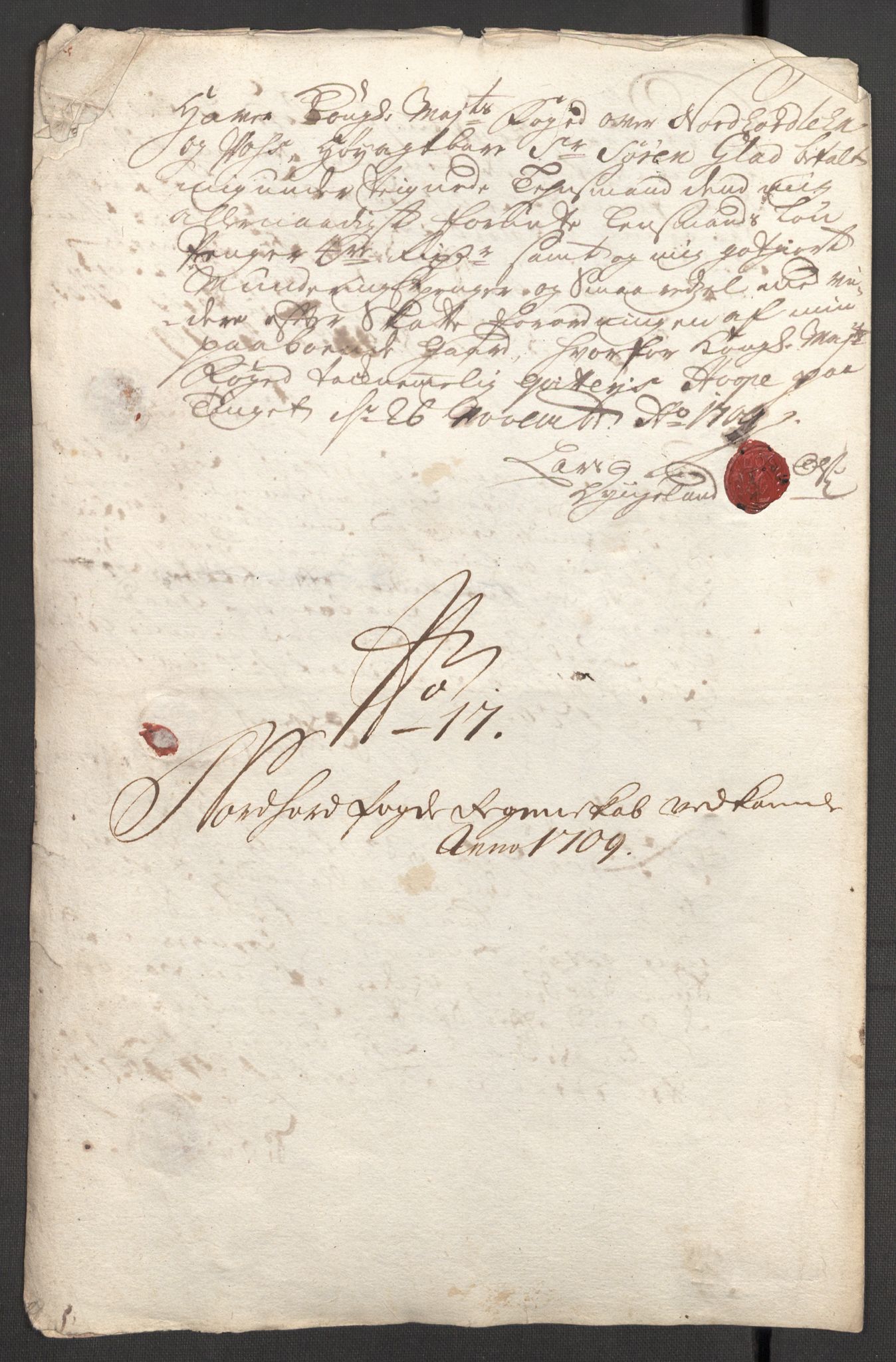 Rentekammeret inntil 1814, Reviderte regnskaper, Fogderegnskap, AV/RA-EA-4092/R51/L3190: Fogderegnskap Nordhordland og Voss, 1709, p. 223