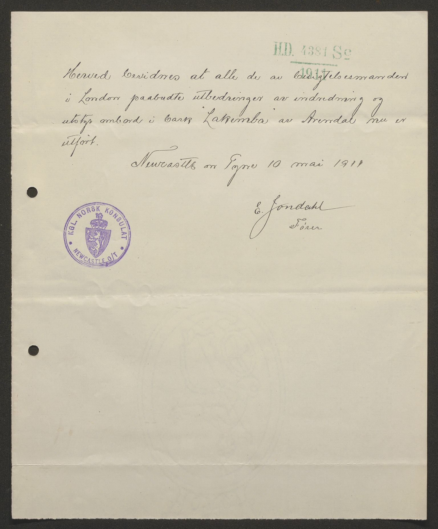 Sjøfartsdirektoratet med forløpere, skipsmapper slettede skip, AV/RA-S-4998/F/Fa/L0638: --, 1866-1933, p. 26