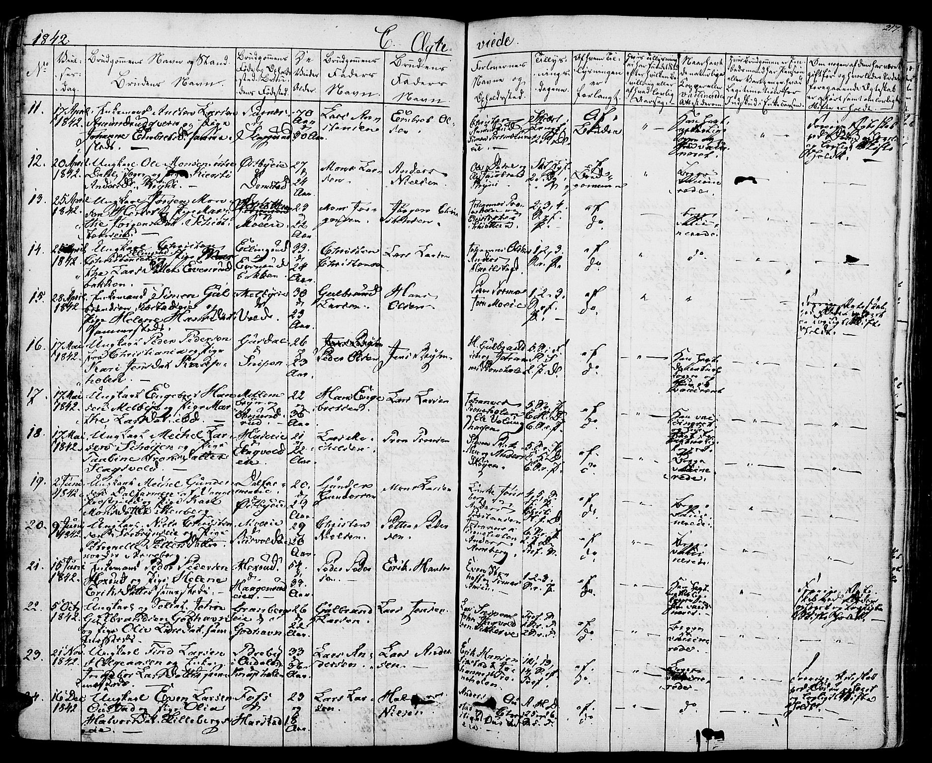 Romedal prestekontor, AV/SAH-PREST-004/K/L0003: Parish register (official) no. 3, 1829-1846, p. 217