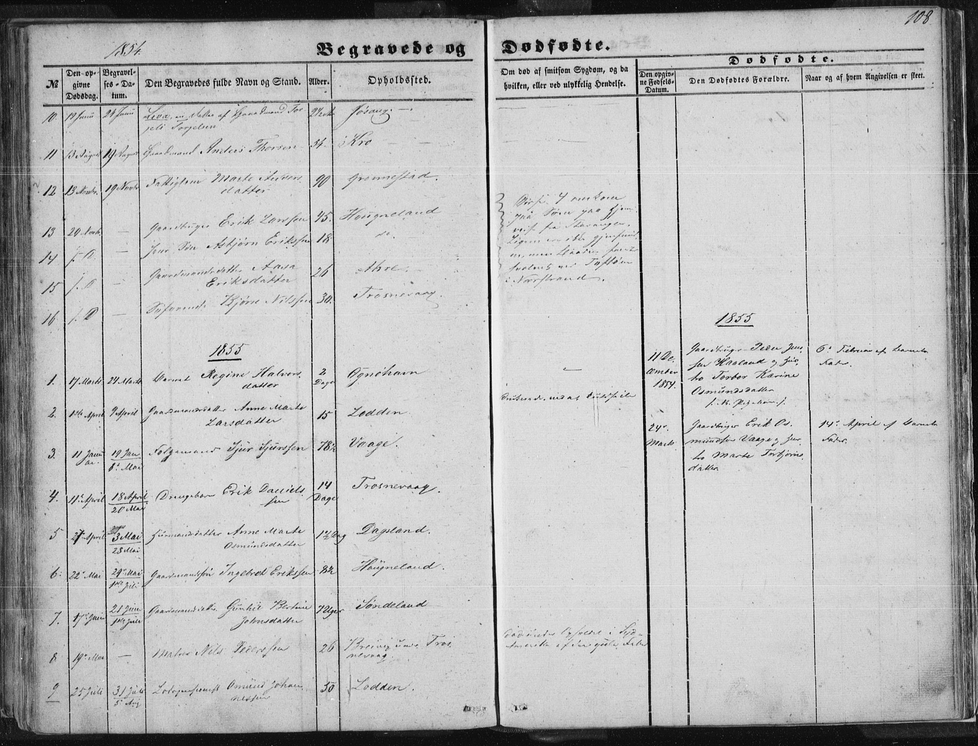 Tysvær sokneprestkontor, AV/SAST-A -101864/H/Ha/Haa/L0002: Parish register (official) no. A 2, 1847-1856, p. 108