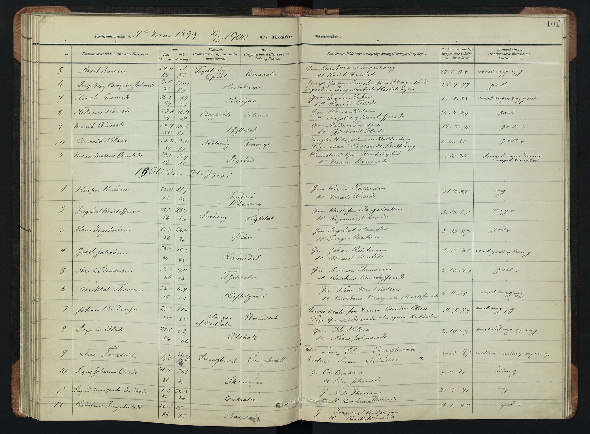 Kvikne prestekontor, SAH/PREST-064/H/Ha/Hab/L0002: Parish register (copy) no. 2, 1859-1901, p. 101