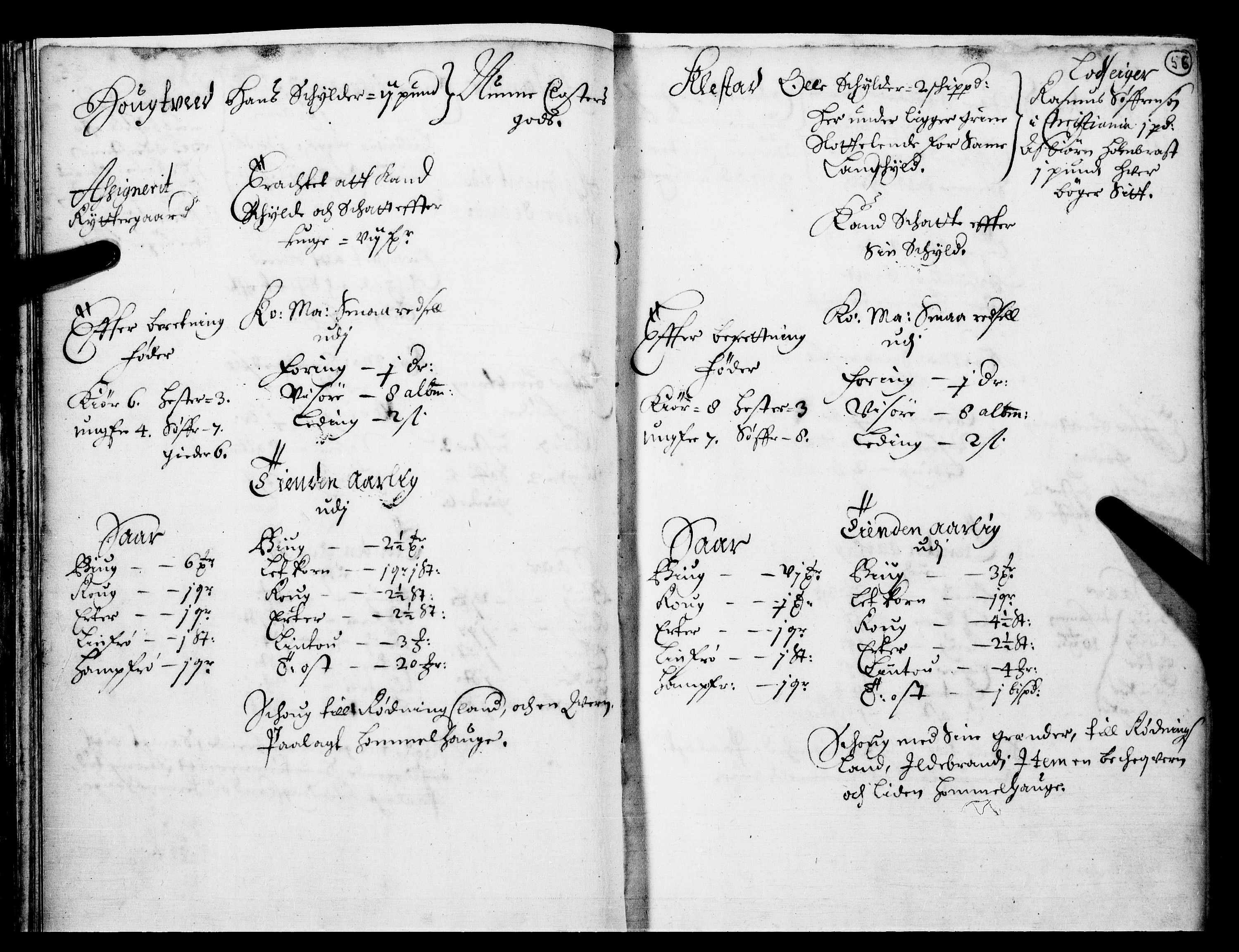 Rentekammeret inntil 1814, Realistisk ordnet avdeling, AV/RA-EA-4070/N/Nb/Nba/L0016: Hadeland og Valdres fogderi, 1. del, 1667, p. 55b-56a