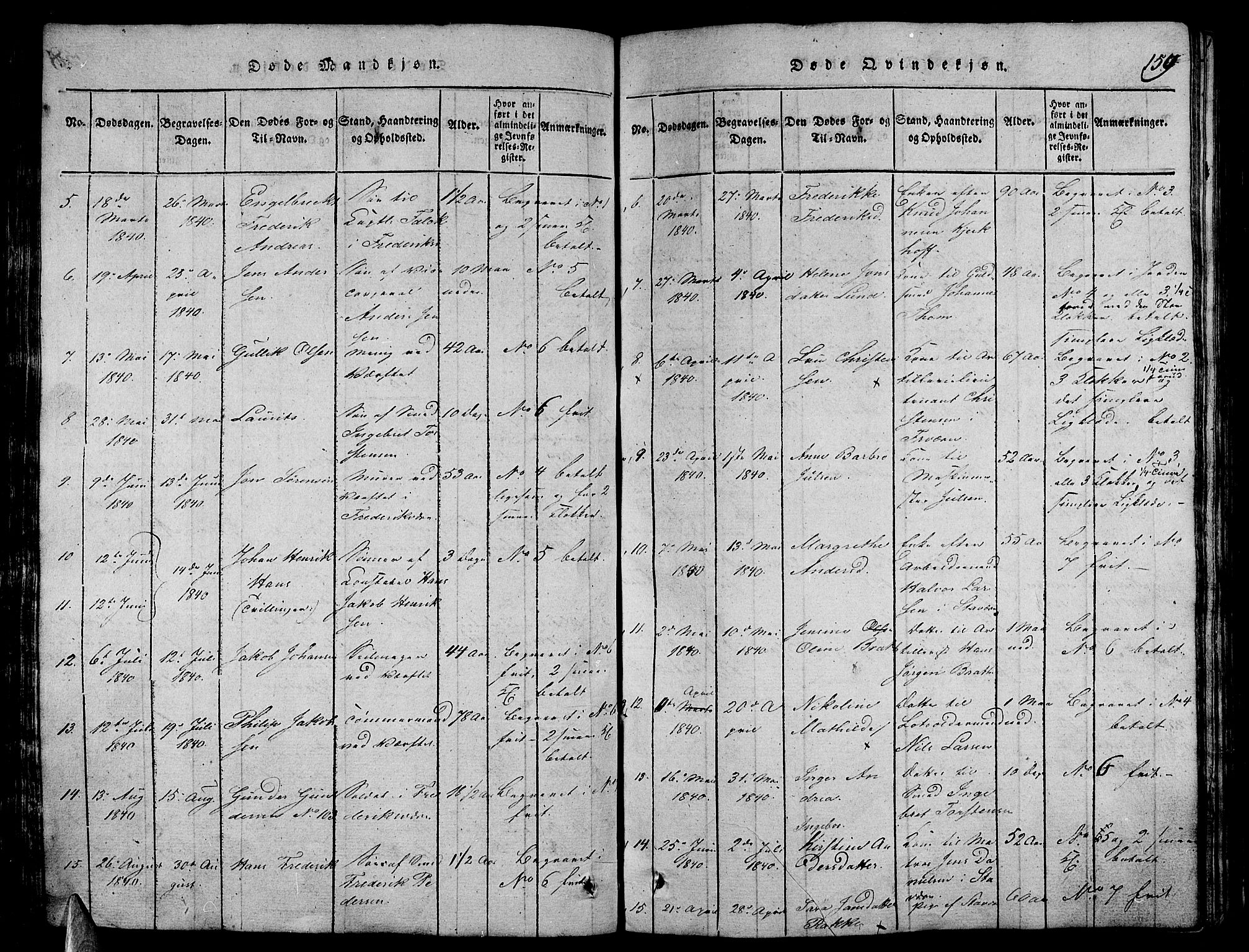 Stavern kirkebøker, SAKO/A-318/G/Ga/L0001: Parish register (copy) no. 1, 1817-1841, p. 159