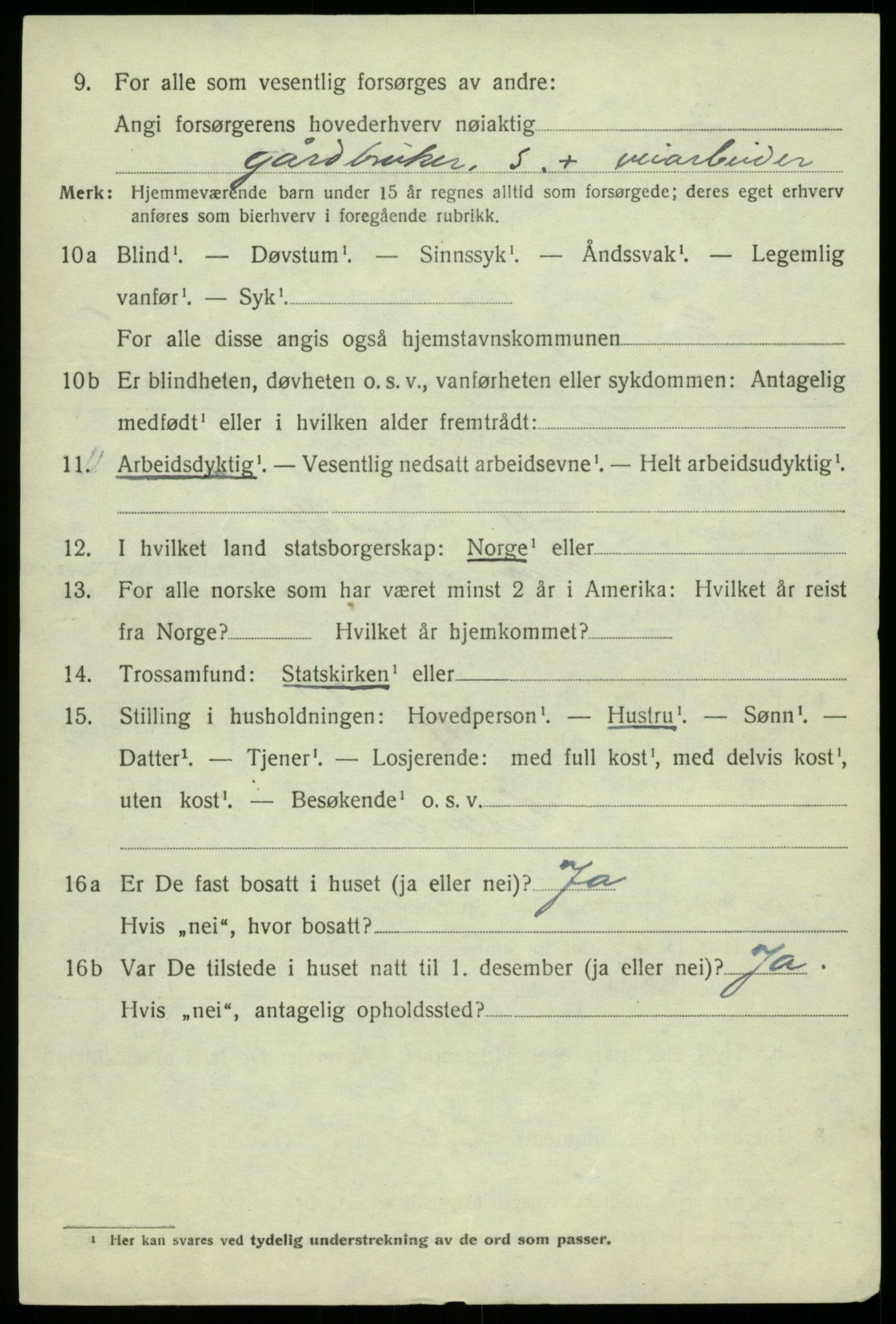 SAB, 1920 census for Samnanger, 1920, p. 3860