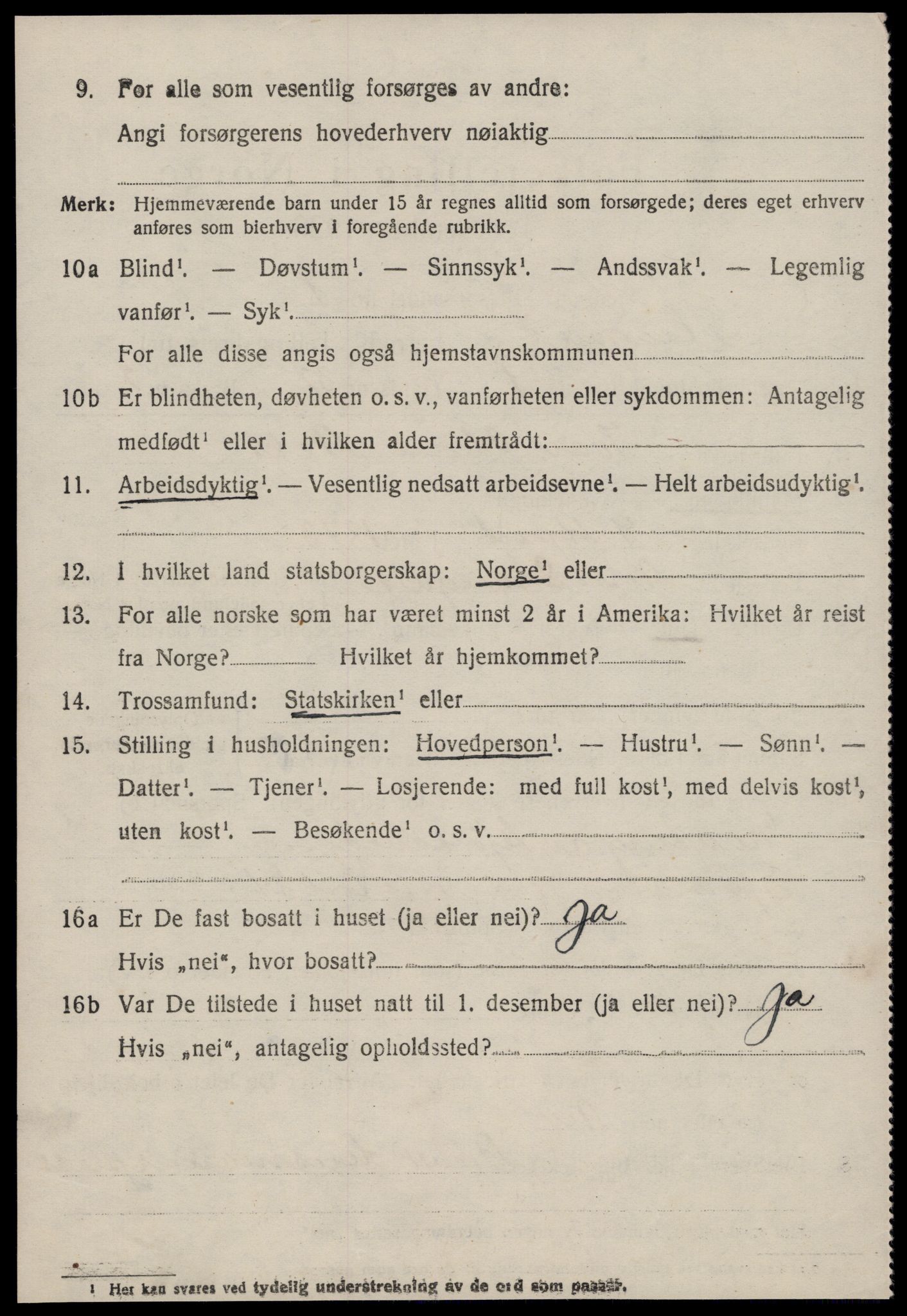 SAT, 1920 census for Stangvik, 1920, p. 4297