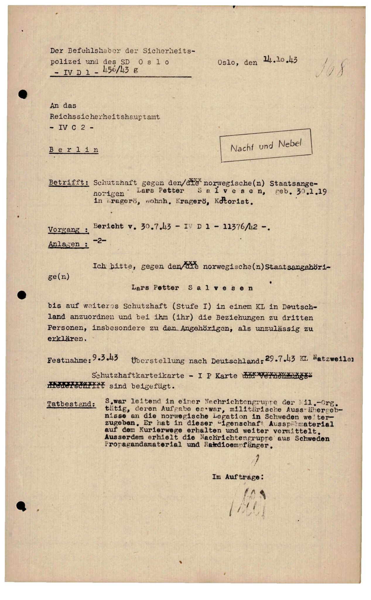 Forsvarets Overkommando. 2 kontor. Arkiv 11.4. Spredte tyske arkivsaker, AV/RA-RAFA-7031/D/Dar/Darc/L0016: FO.II, 1945, p. 1194