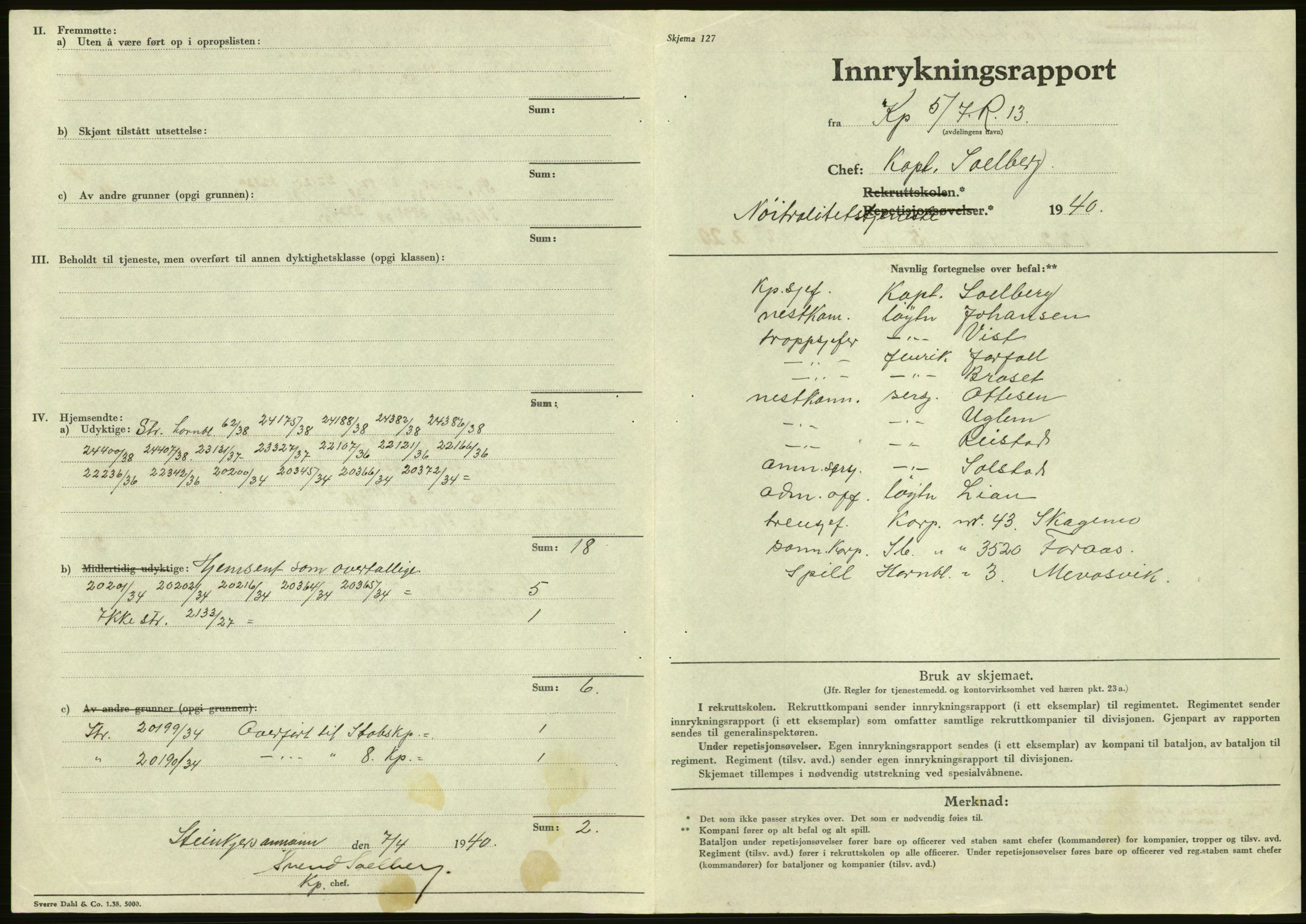 Forsvaret, Forsvarets krigshistoriske avdeling, AV/RA-RAFA-2017/Y/Yb/L0116: II-C-11-560-563  -  5. Divisjon., 1940, p. 918