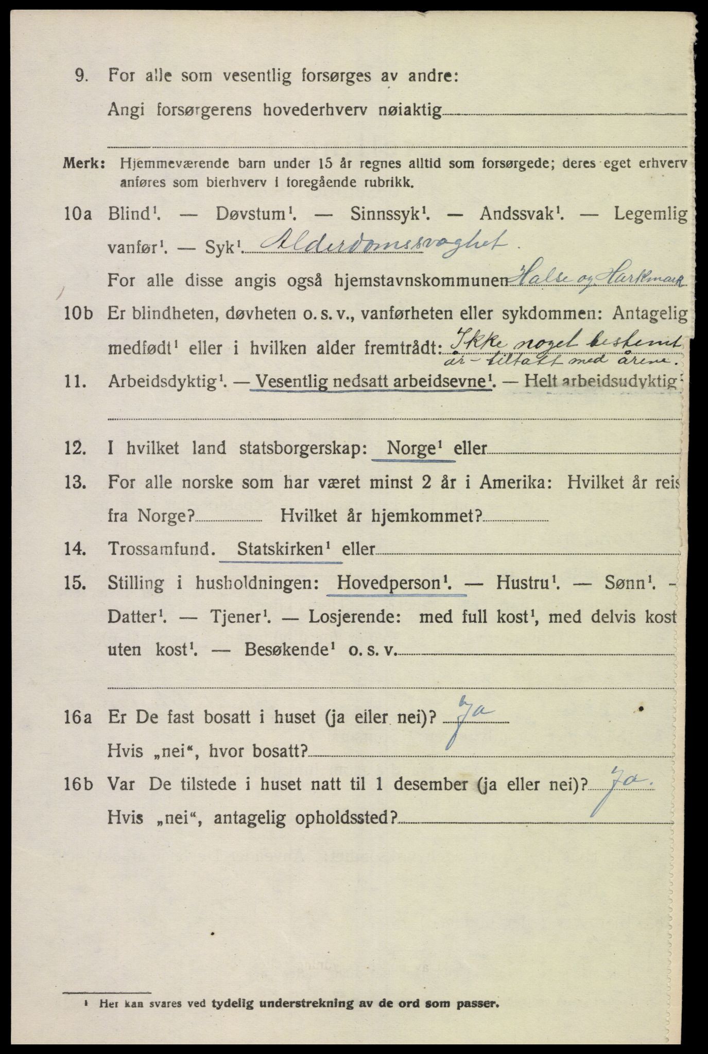 SAK, 1920 census for Halse og Harkmark, 1920, p. 7610