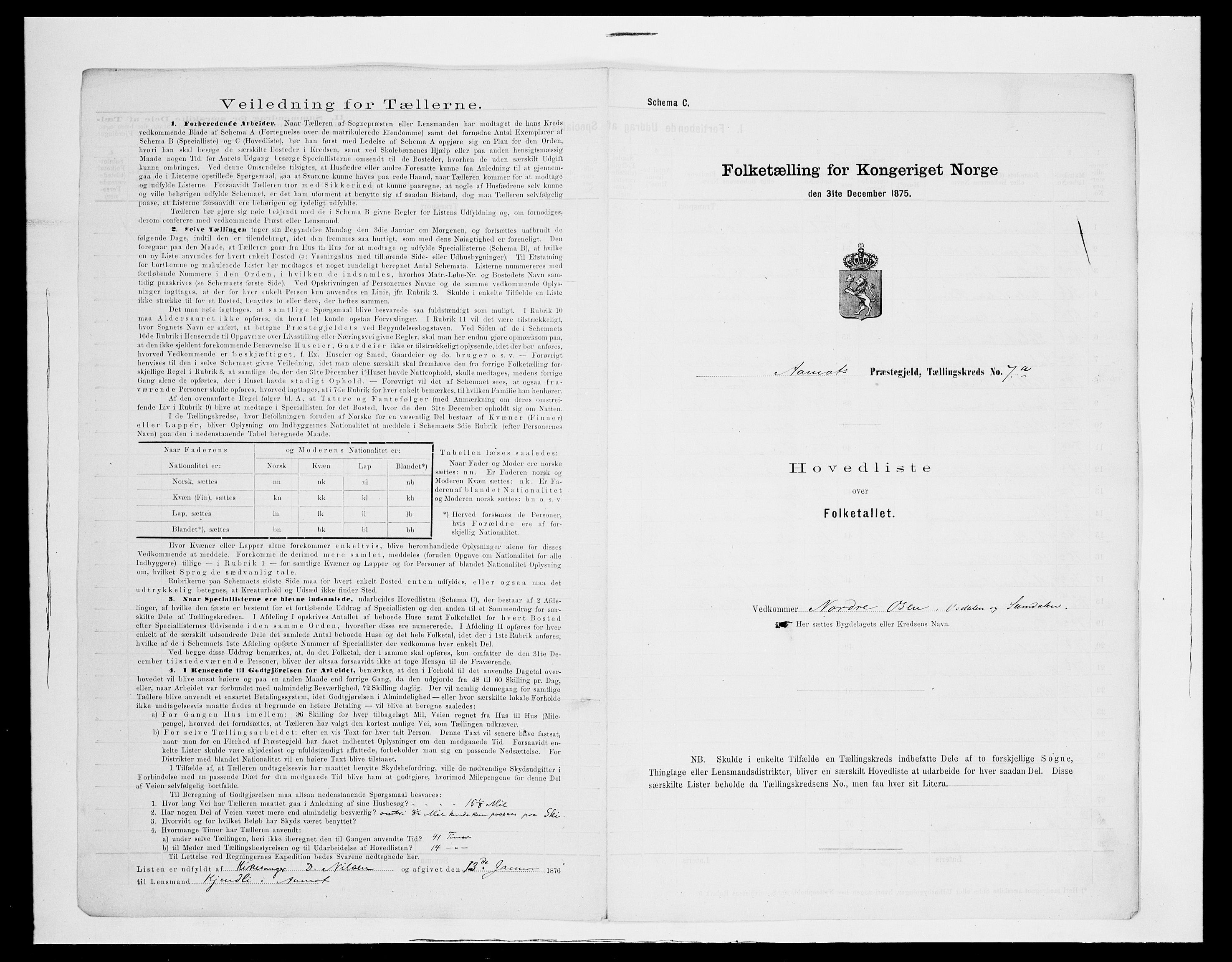 SAH, 1875 census for 0429P Åmot, 1875, p. 37