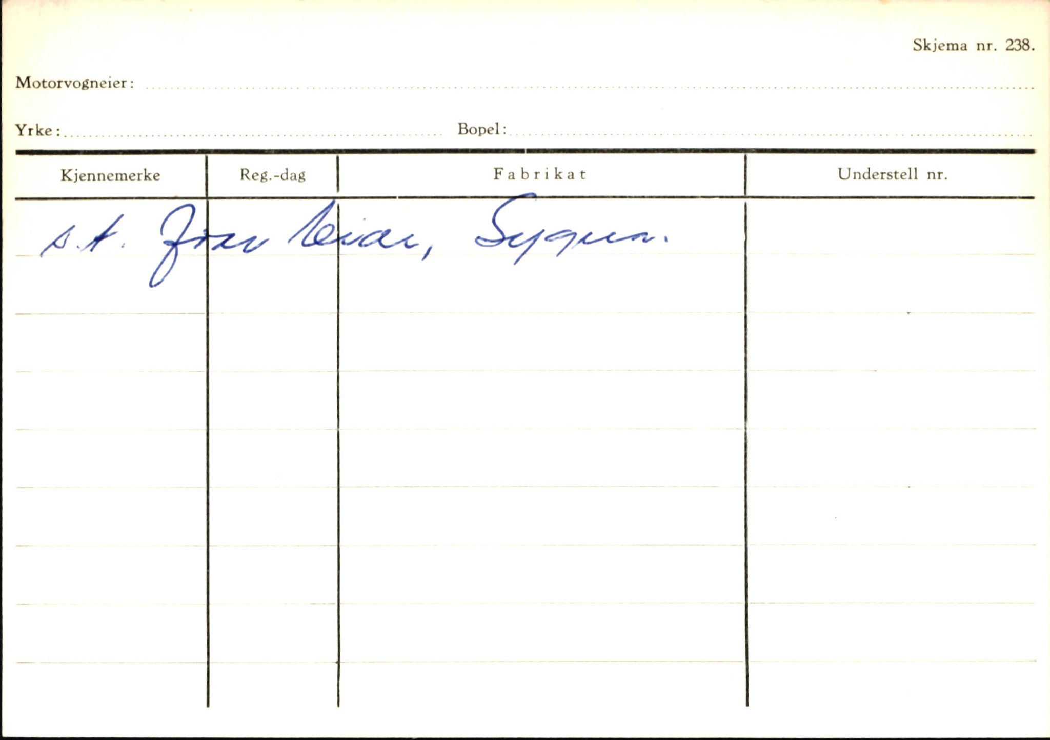 Statens vegvesen, Sogn og Fjordane vegkontor, SAB/A-5301/4/F/L0146: Registerkort Årdal R-Å samt diverse kort, 1945-1975, p. 1213