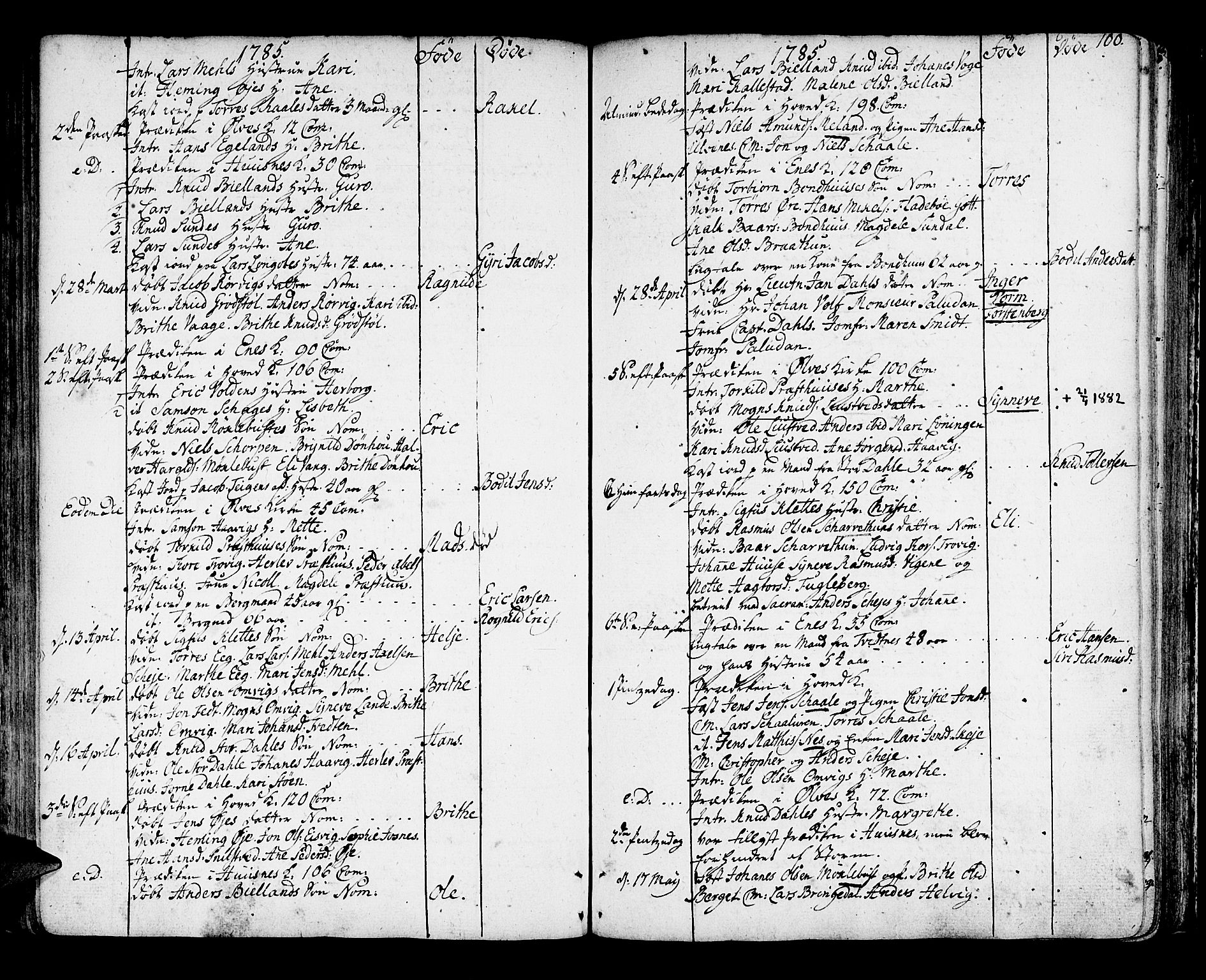 Kvinnherad sokneprestembete, AV/SAB-A-76401/H/Haa: Parish register (official) no. A 4, 1778-1811, p. 100