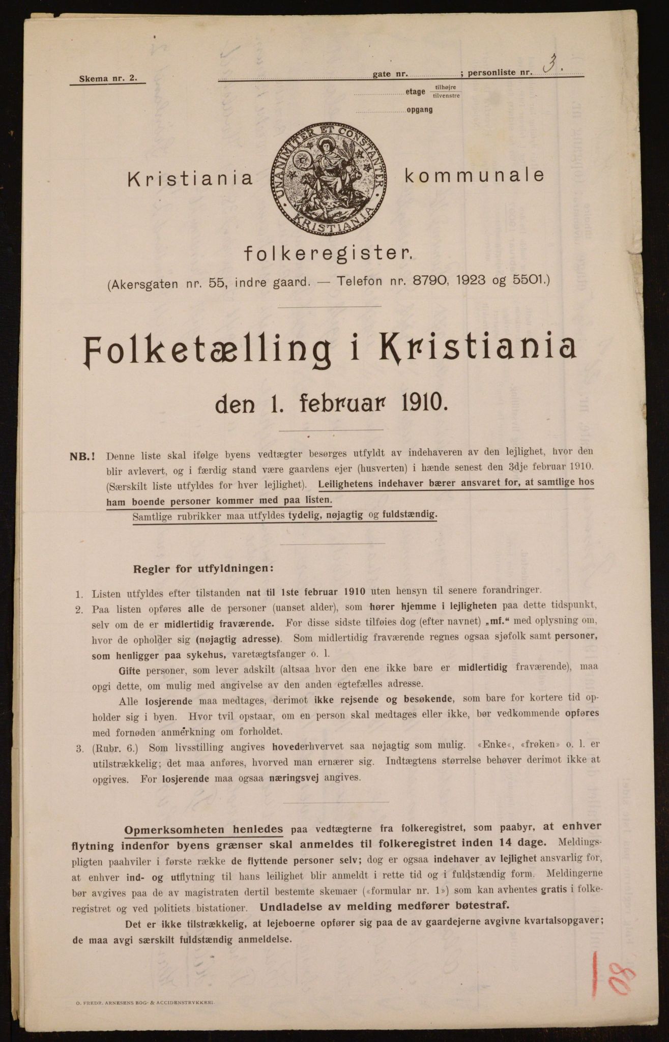 OBA, Municipal Census 1910 for Kristiania, 1910, p. 77843