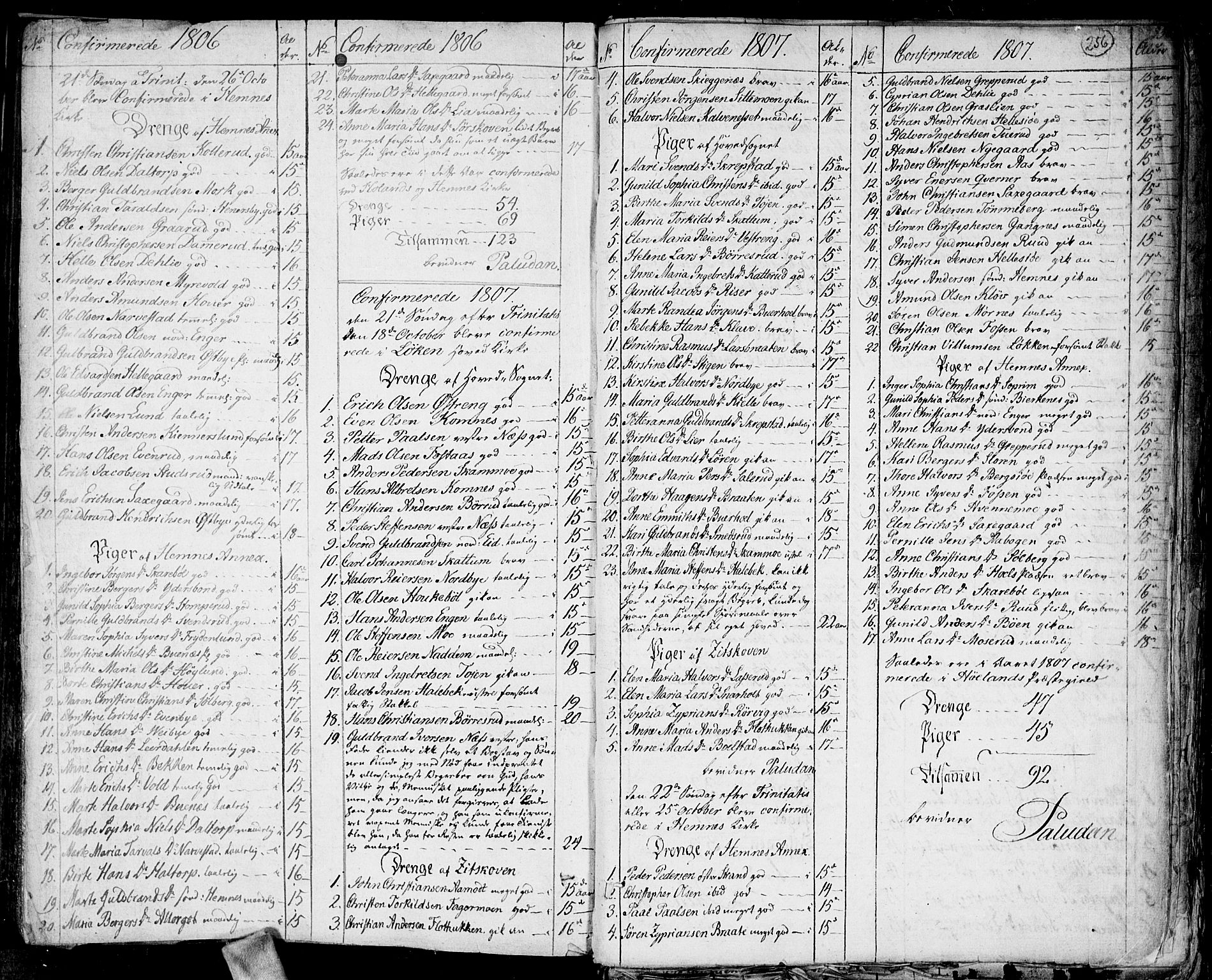 Høland prestekontor Kirkebøker, SAO/A-10346a/F/Fa/L0006: Parish register (official) no. I 6, 1794-1814, p. 256