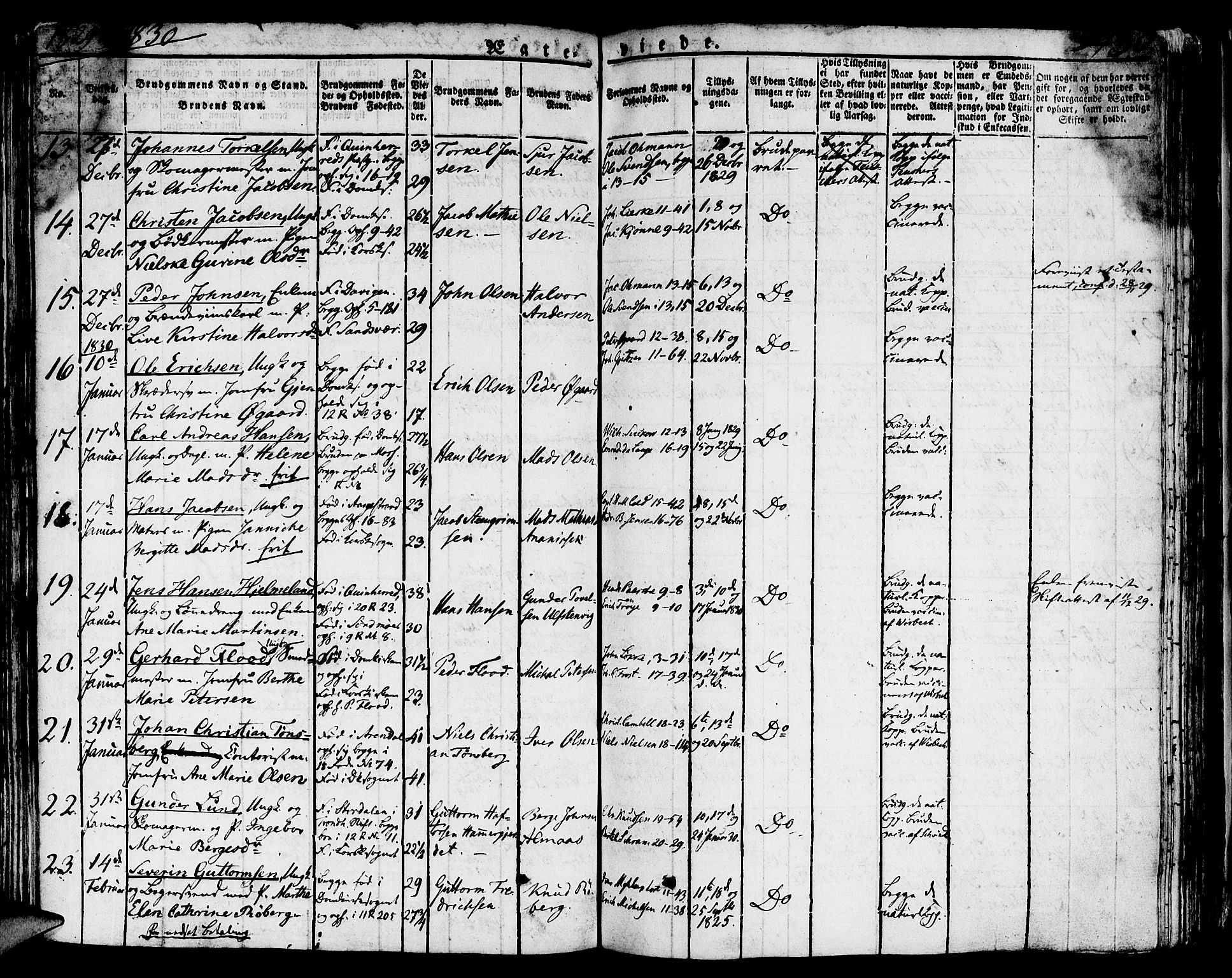 Domkirken sokneprestembete, SAB/A-74801/H/Hab/L0002: Parish register (copy) no. A 2, 1821-1839, p. 432