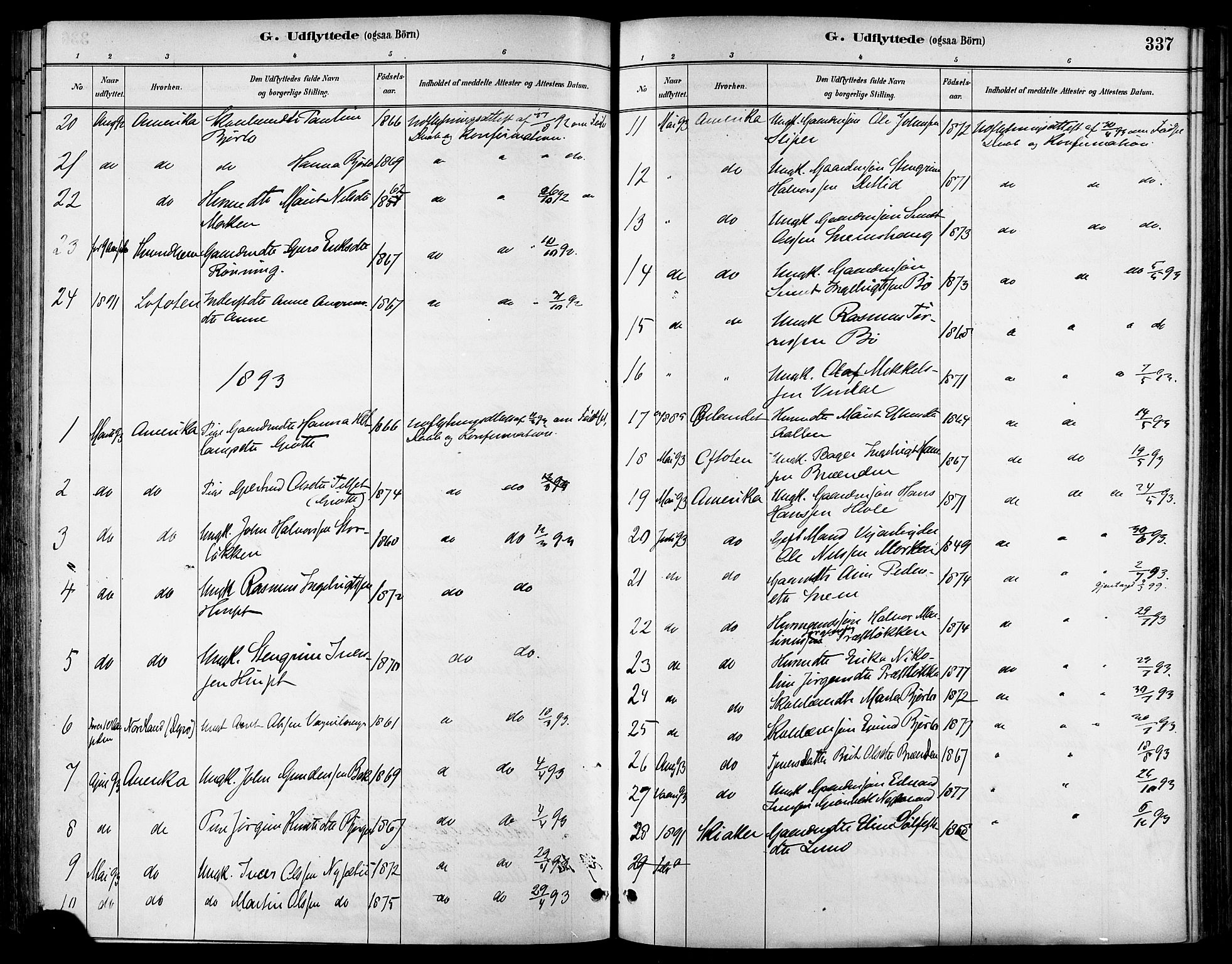 Ministerialprotokoller, klokkerbøker og fødselsregistre - Sør-Trøndelag, AV/SAT-A-1456/678/L0901: Parish register (official) no. 678A10, 1881-1894, p. 337