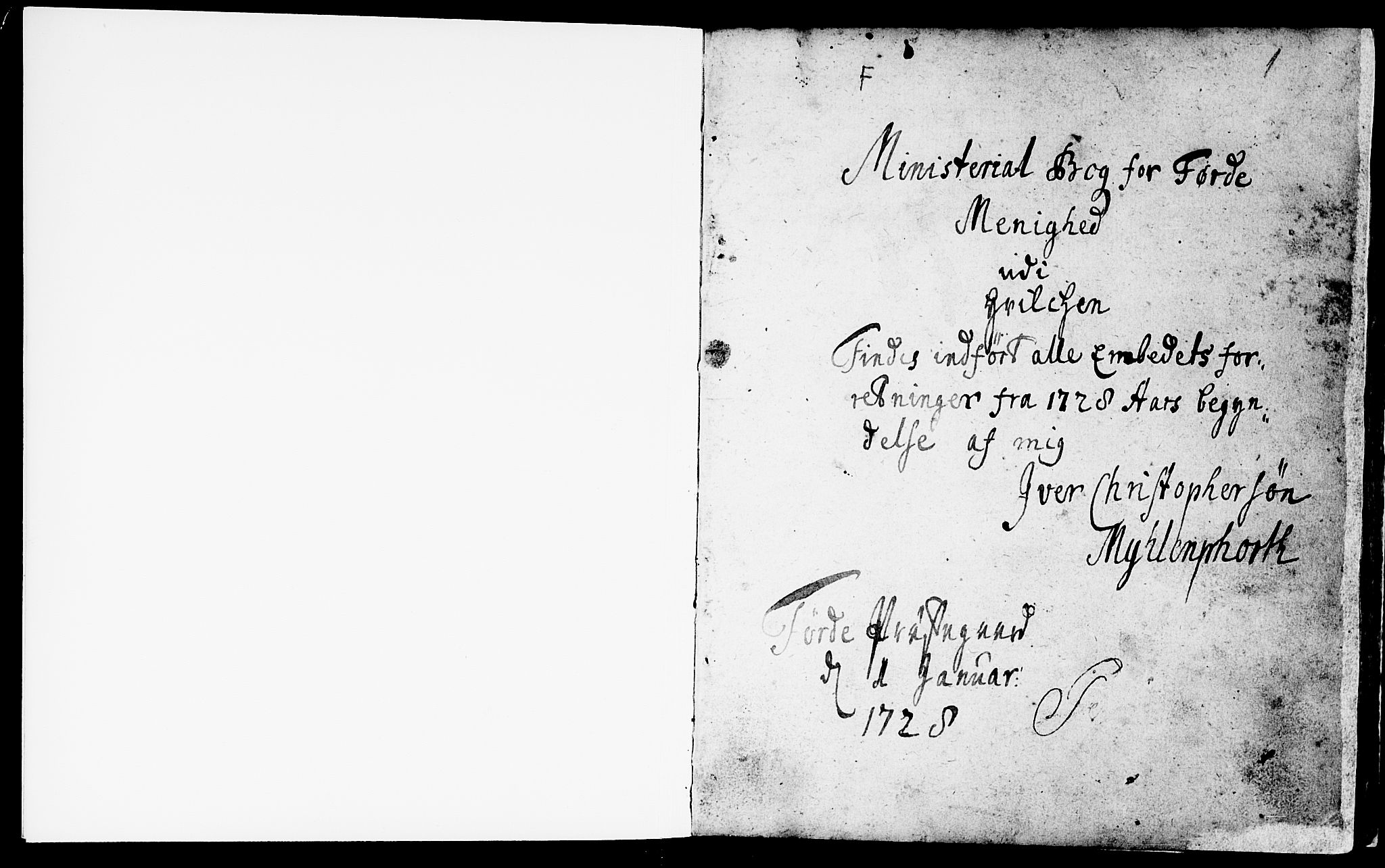 Førde sokneprestembete, AV/SAB-A-79901/H/Haa/Haaa/L0002: Parish register (official) no. A 2, 1728-1748, p. 1