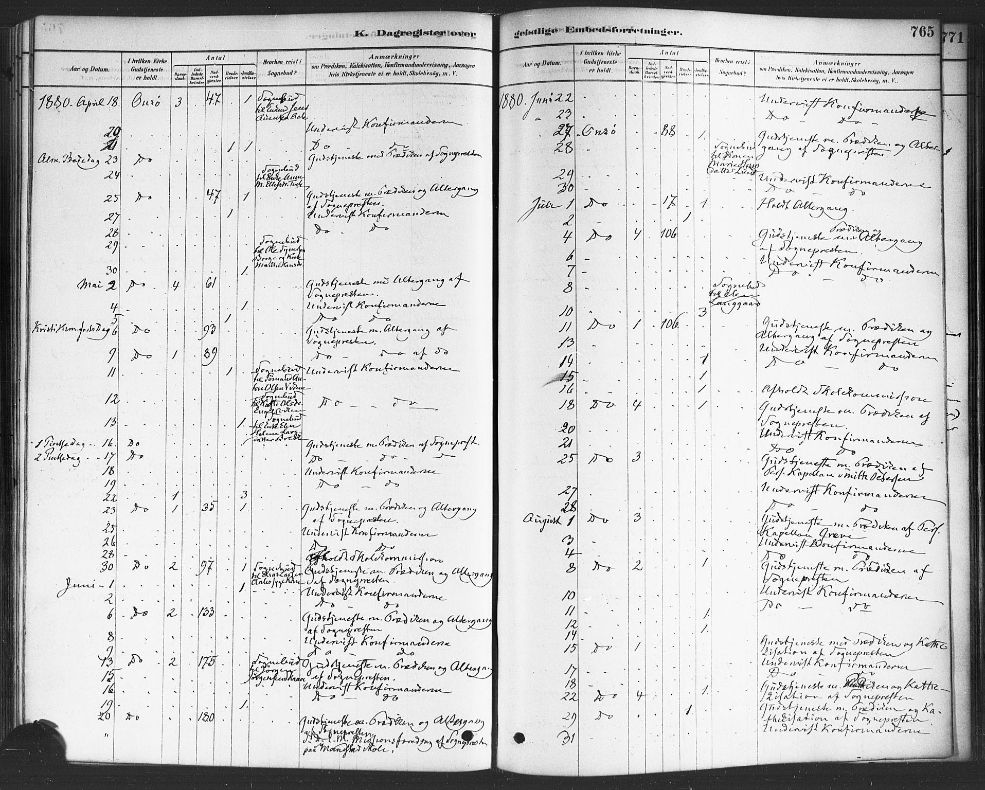 Onsøy prestekontor Kirkebøker, SAO/A-10914/F/Fa/L0006: Parish register (official) no. I 6, 1878-1898, p. 765