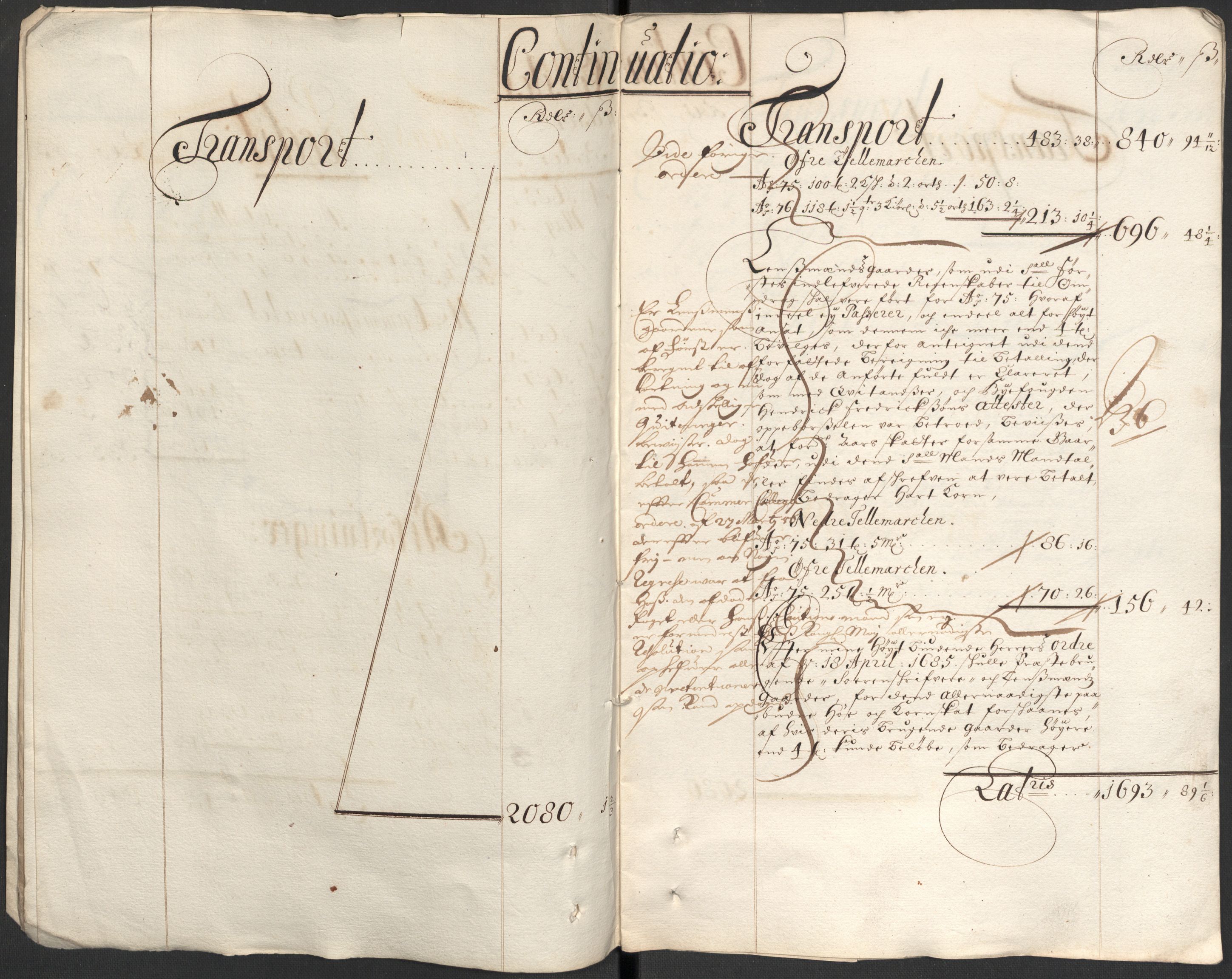 Rentekammeret inntil 1814, Reviderte regnskaper, Fogderegnskap, AV/RA-EA-4092/R35/L2088: Fogderegnskap Øvre og Nedre Telemark, 1687-1689, p. 125