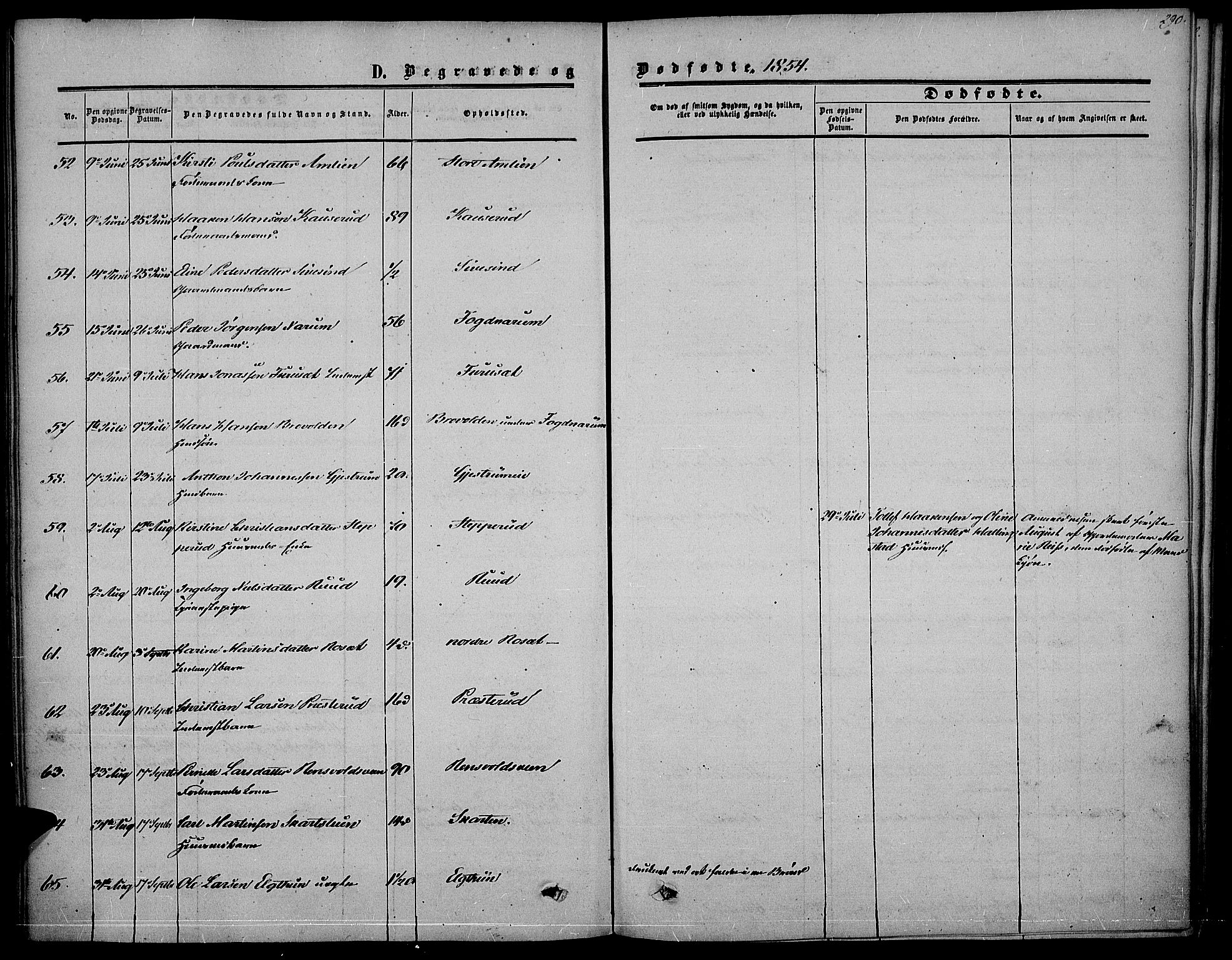 Vestre Toten prestekontor, AV/SAH-PREST-108/H/Ha/Haa/L0005: Parish register (official) no. 5, 1850-1855, p. 290