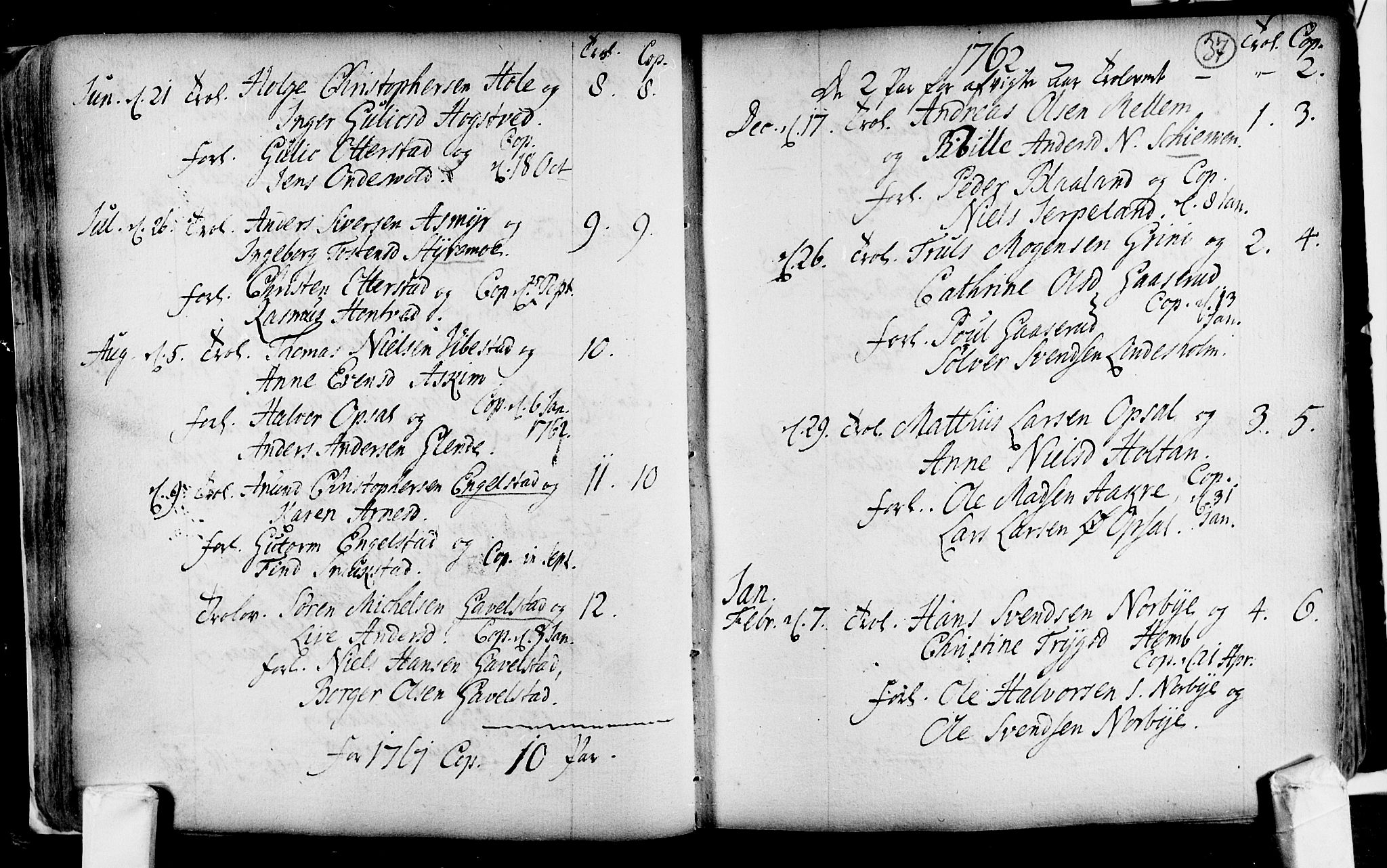 Lardal kirkebøker, AV/SAKO-A-350/F/Fa/L0004: Parish register (official) no. i 4, 1733-1815, p. 37