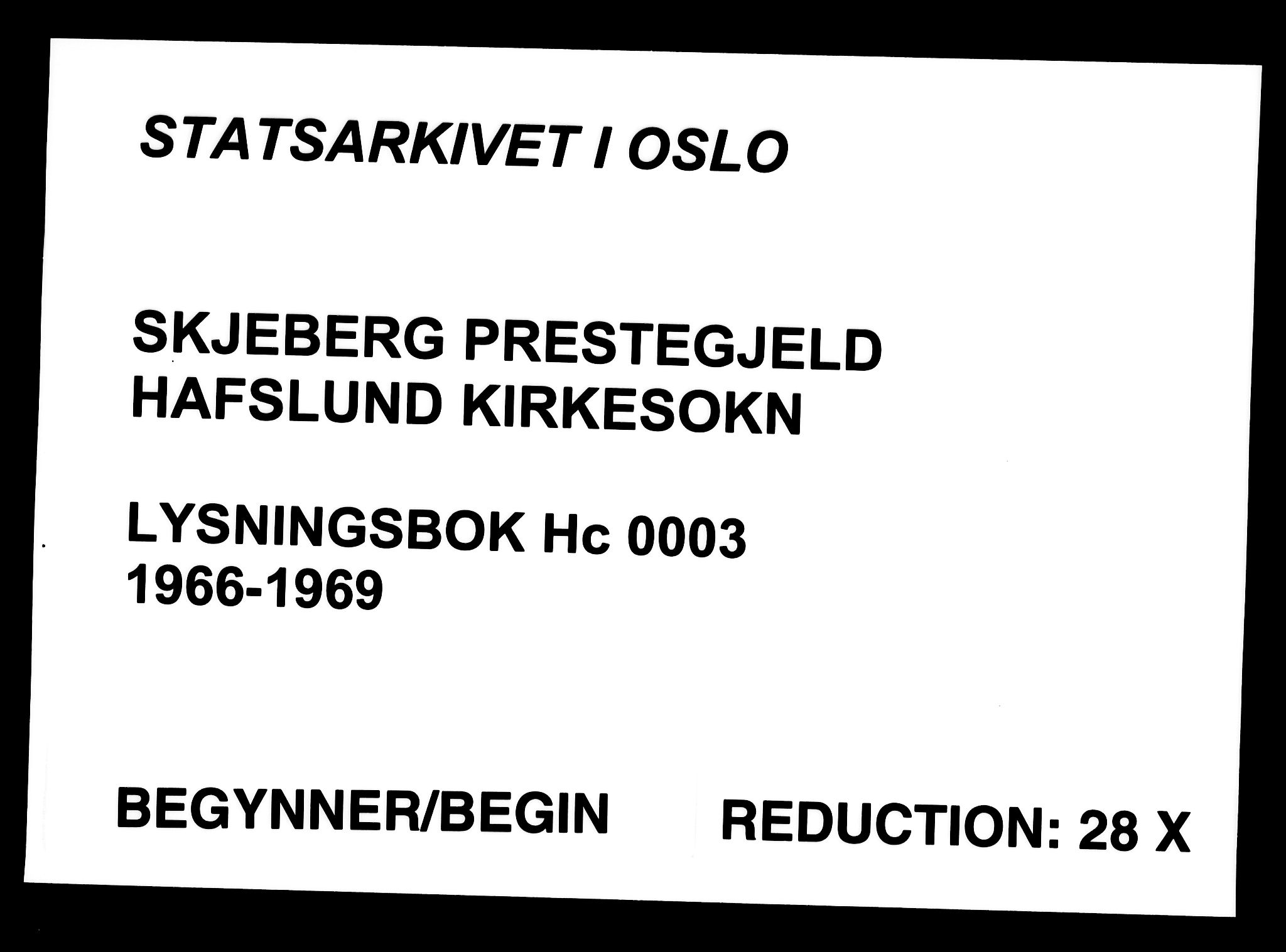 Skjeberg prestekontor Kirkebøker, SAO/A-10923/H/Hc/L0003: Banns register no. III 3, 1966-1969
