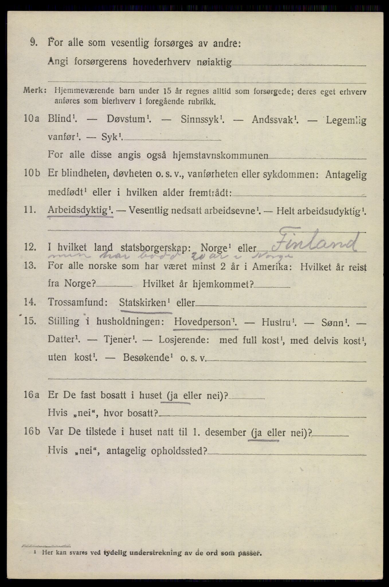 SAKO, 1920 census for Sandeherred, 1920, p. 20717
