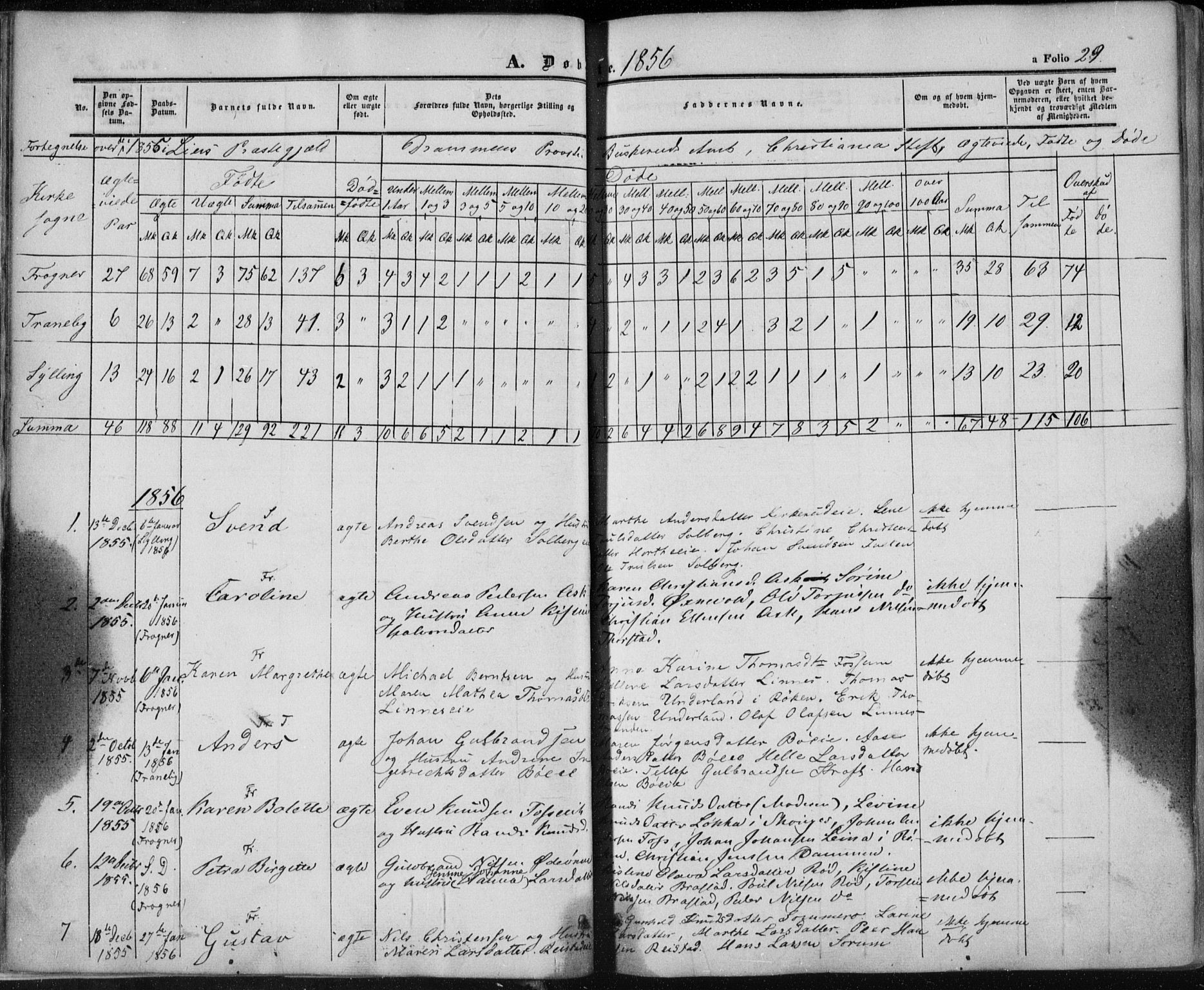 Lier kirkebøker, SAKO/A-230/F/Fa/L0012: Parish register (official) no. I 12, 1854-1864, p. 29