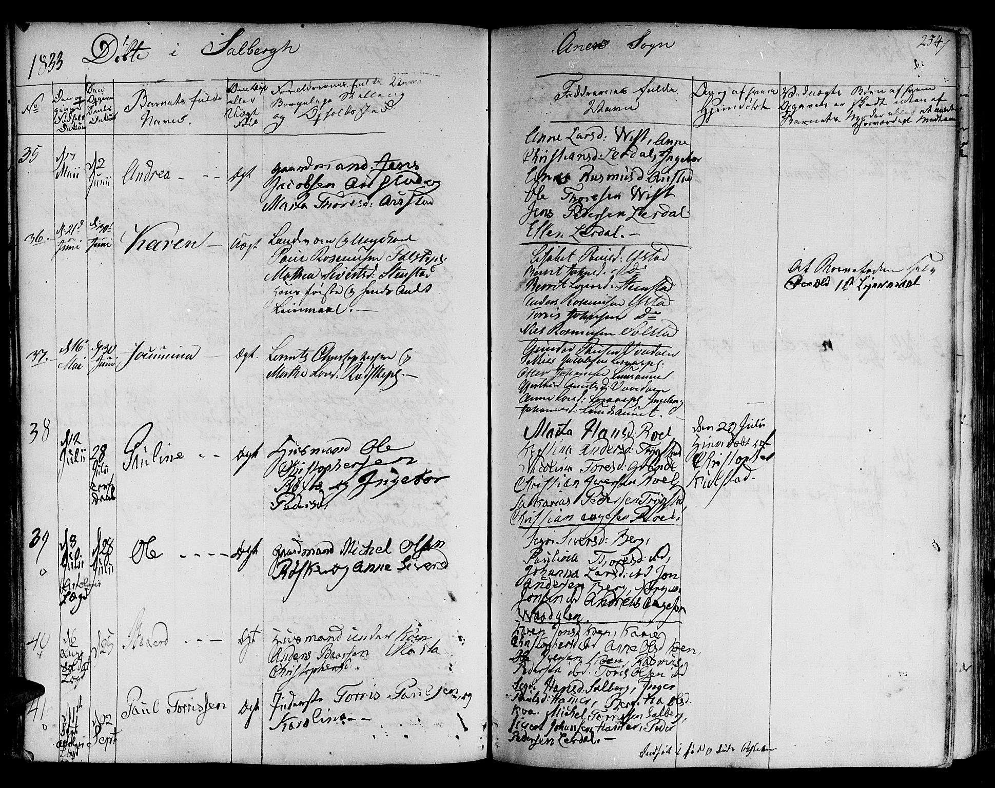 Ministerialprotokoller, klokkerbøker og fødselsregistre - Nord-Trøndelag, AV/SAT-A-1458/730/L0277: Parish register (official) no. 730A06 /2, 1831-1839, p. 254