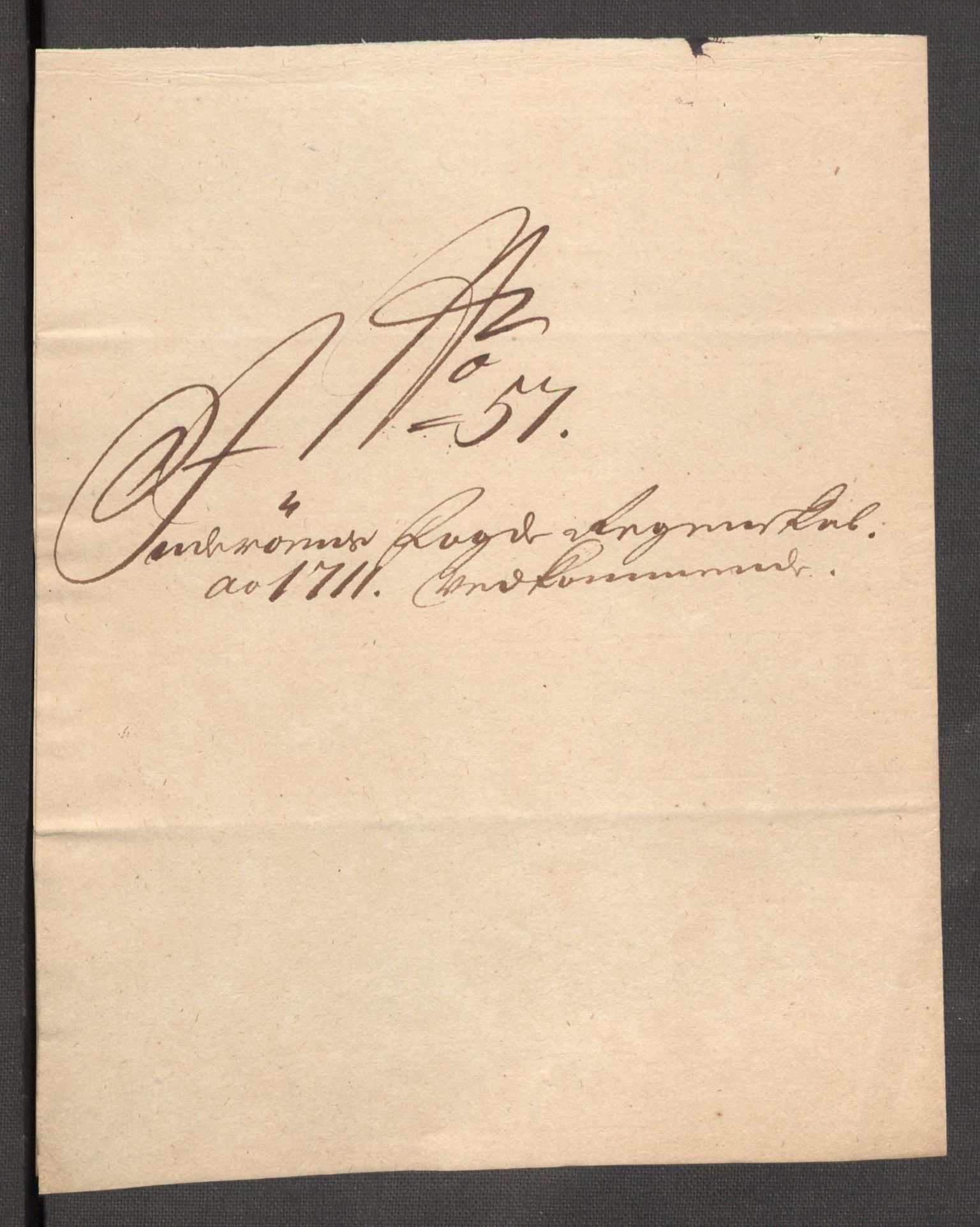 Rentekammeret inntil 1814, Reviderte regnskaper, Fogderegnskap, RA/EA-4092/R63/L4319: Fogderegnskap Inderøy, 1711, p. 202