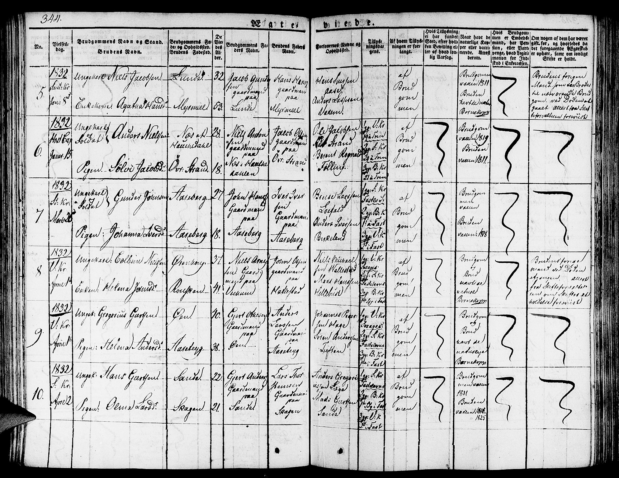Gaular sokneprestembete, SAB/A-80001/H/Haa: Parish register (official) no. A 3, 1821-1840, p. 344