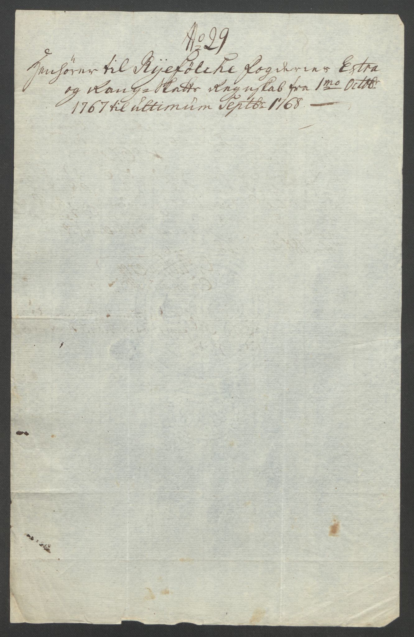 Rentekammeret inntil 1814, Reviderte regnskaper, Fogderegnskap, RA/EA-4092/R47/L2972: Ekstraskatten Ryfylke, 1762-1780, p. 160