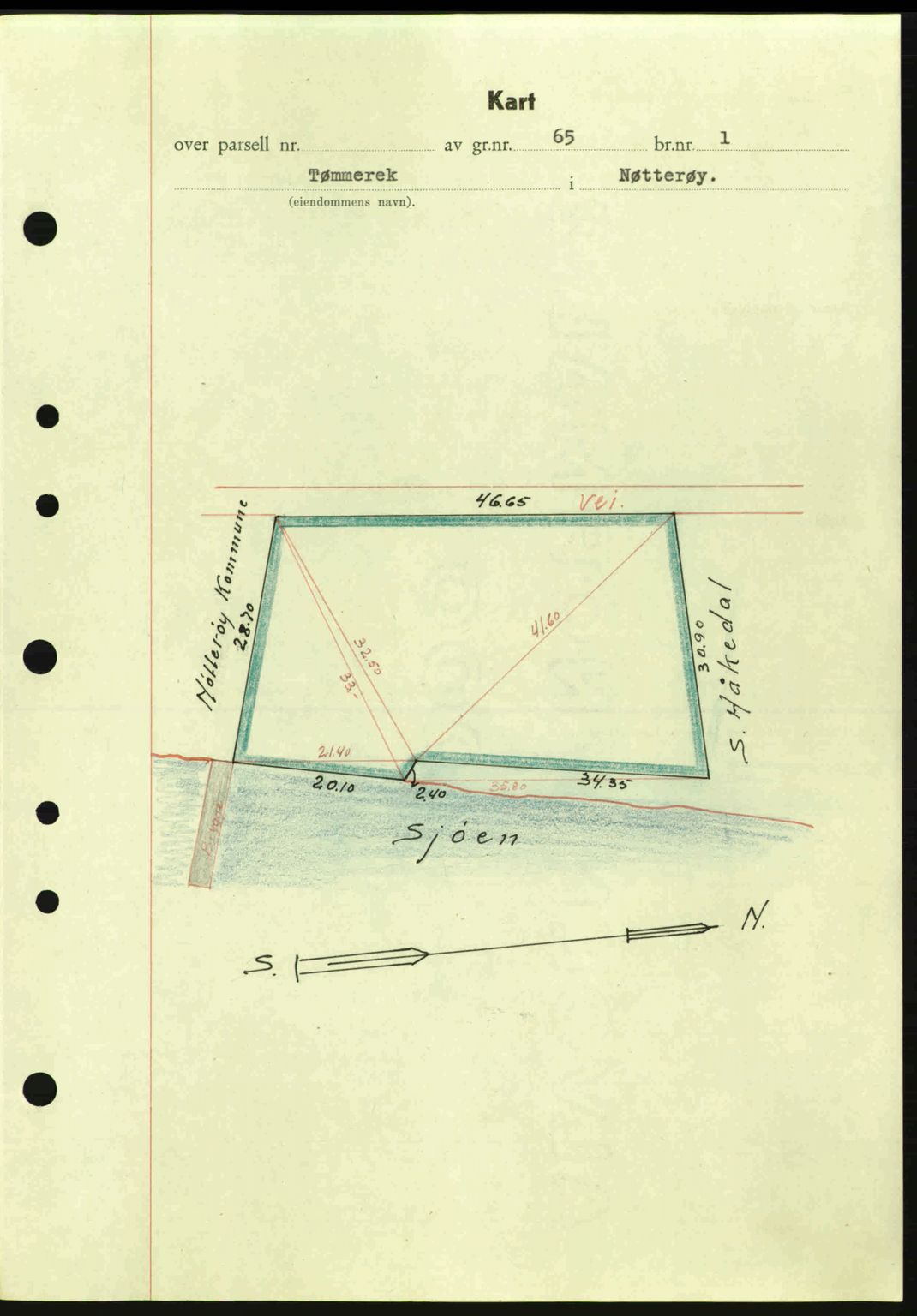 Tønsberg sorenskriveri, AV/SAKO-A-130/G/Ga/Gaa/L0017a: Mortgage book no. A17a, 1945-1945, Diary no: : 1727/1945