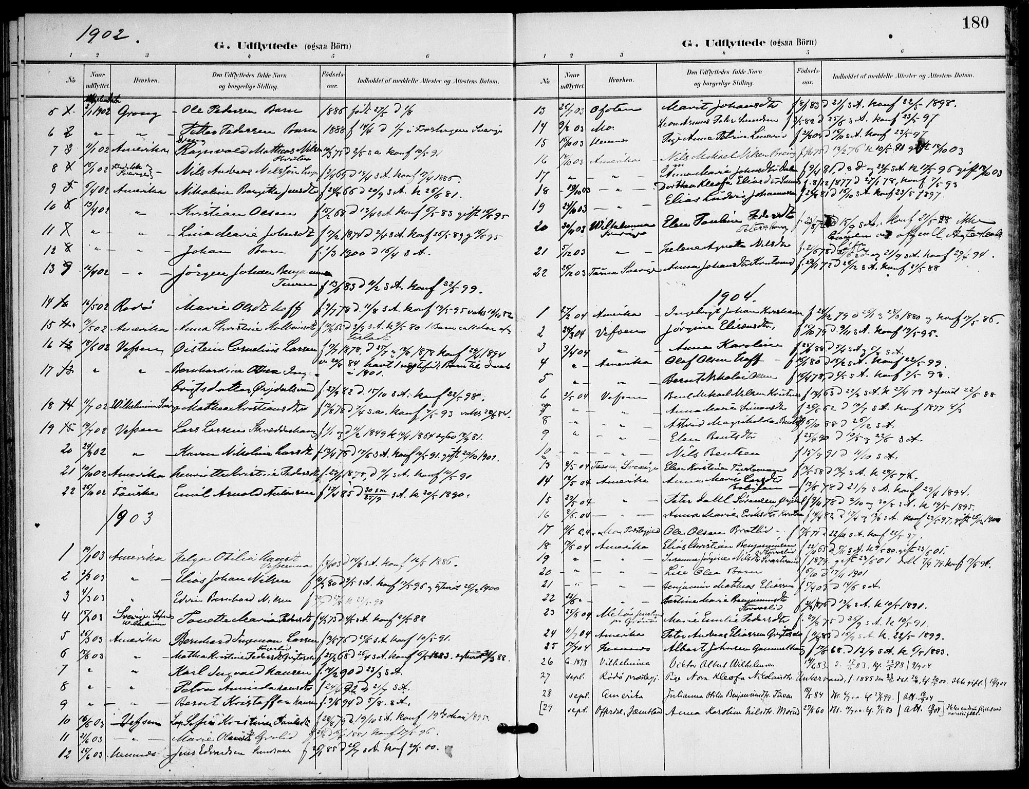 Ministerialprotokoller, klokkerbøker og fødselsregistre - Nordland, AV/SAT-A-1459/823/L0326: Parish register (official) no. 823A03, 1899-1919, p. 180