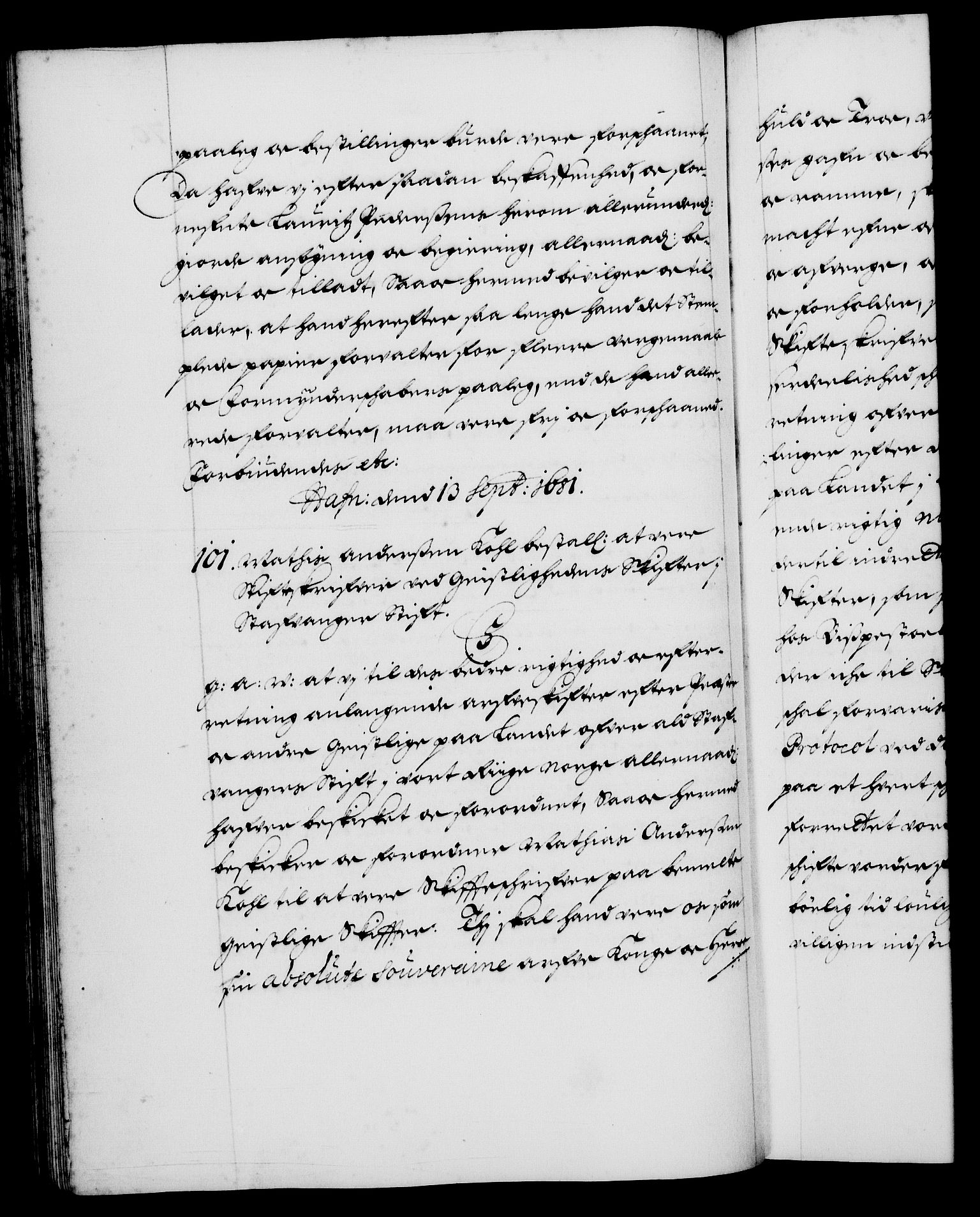 Danske Kanselli 1572-1799, RA/EA-3023/F/Fc/Fca/Fcaa/L0013: Norske registre (mikrofilm), 1681-1684, p. 70b