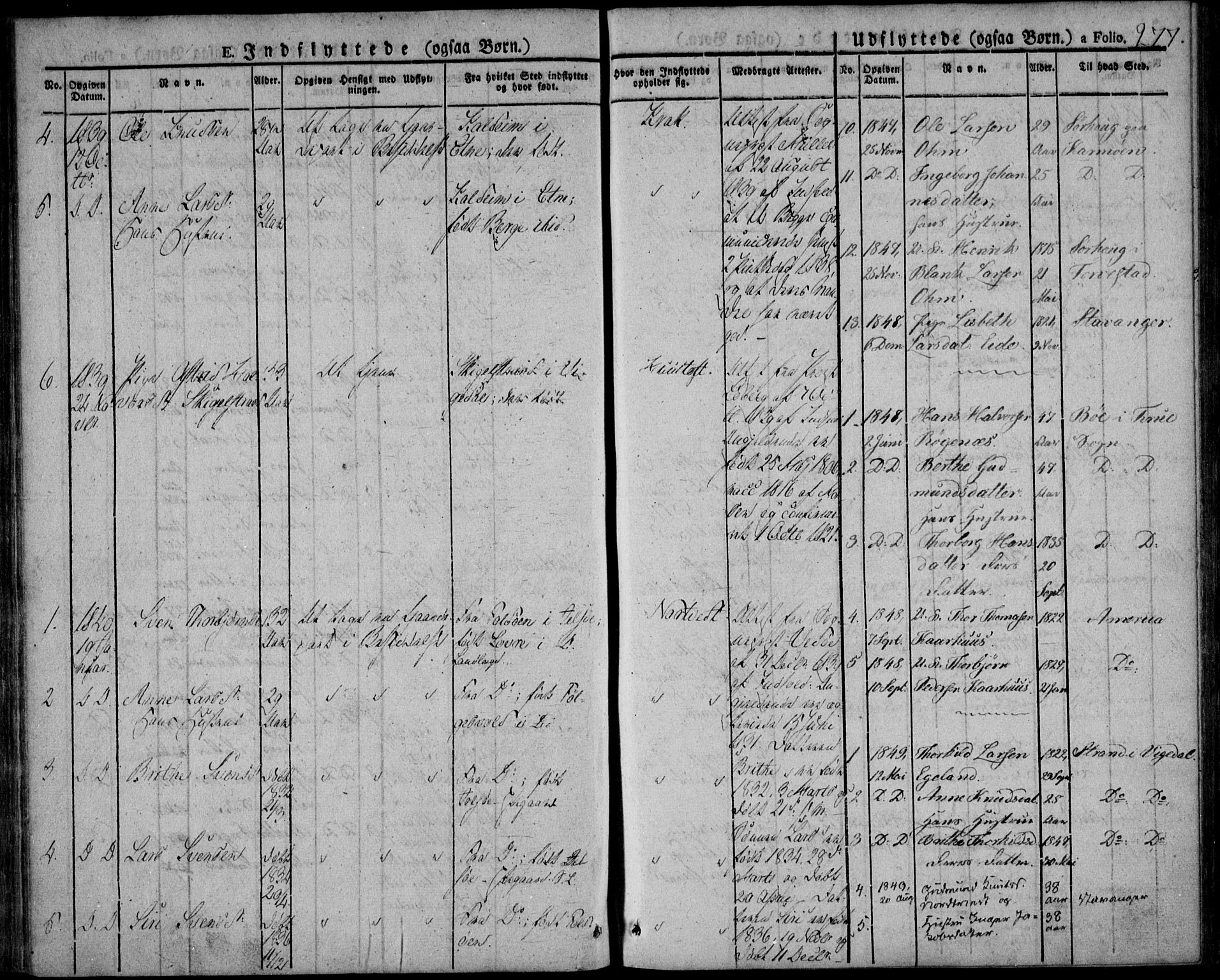 Skjold sokneprestkontor, AV/SAST-A-101847/H/Ha/Haa/L0005: Parish register (official) no. A 5, 1830-1856, p. 277