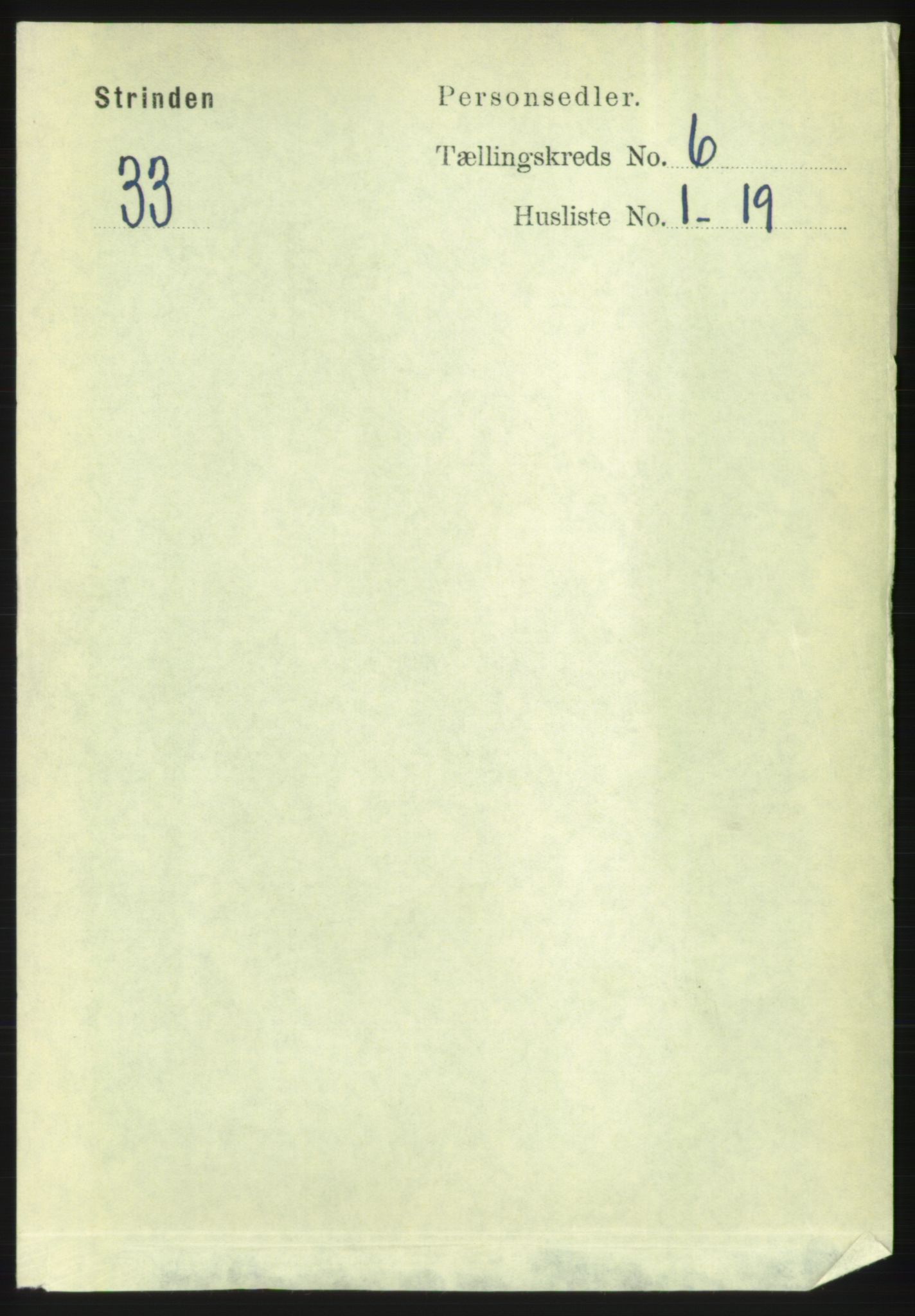 RA, 1891 census for 1660 Strinda, 1891, p. 5295