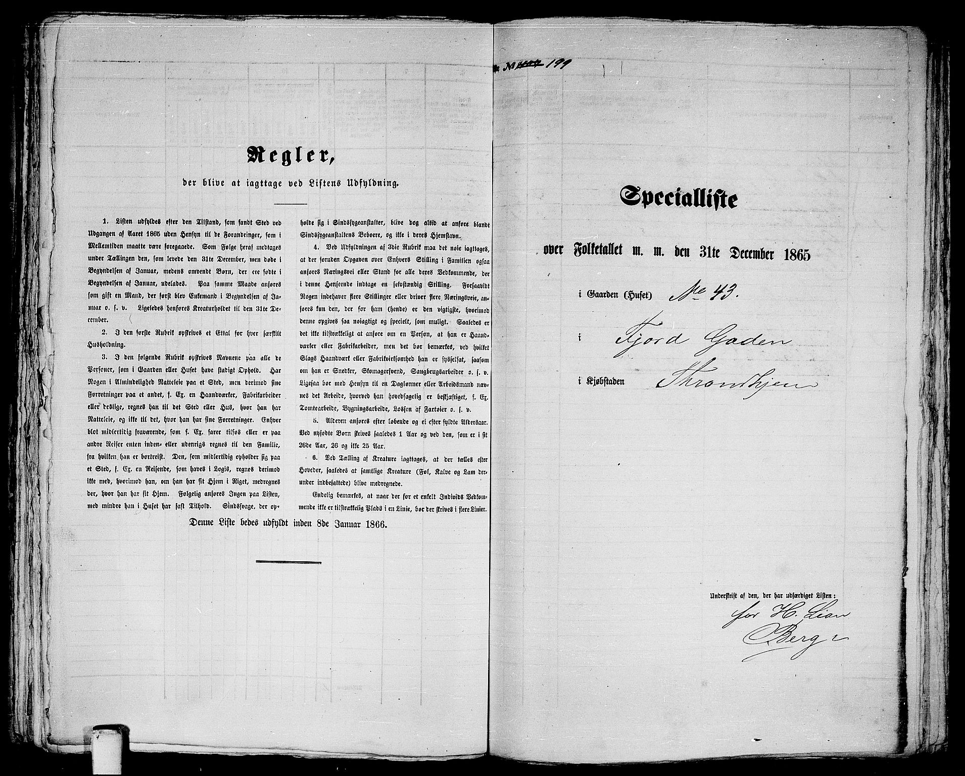 RA, 1865 census for Trondheim, 1865, p. 433