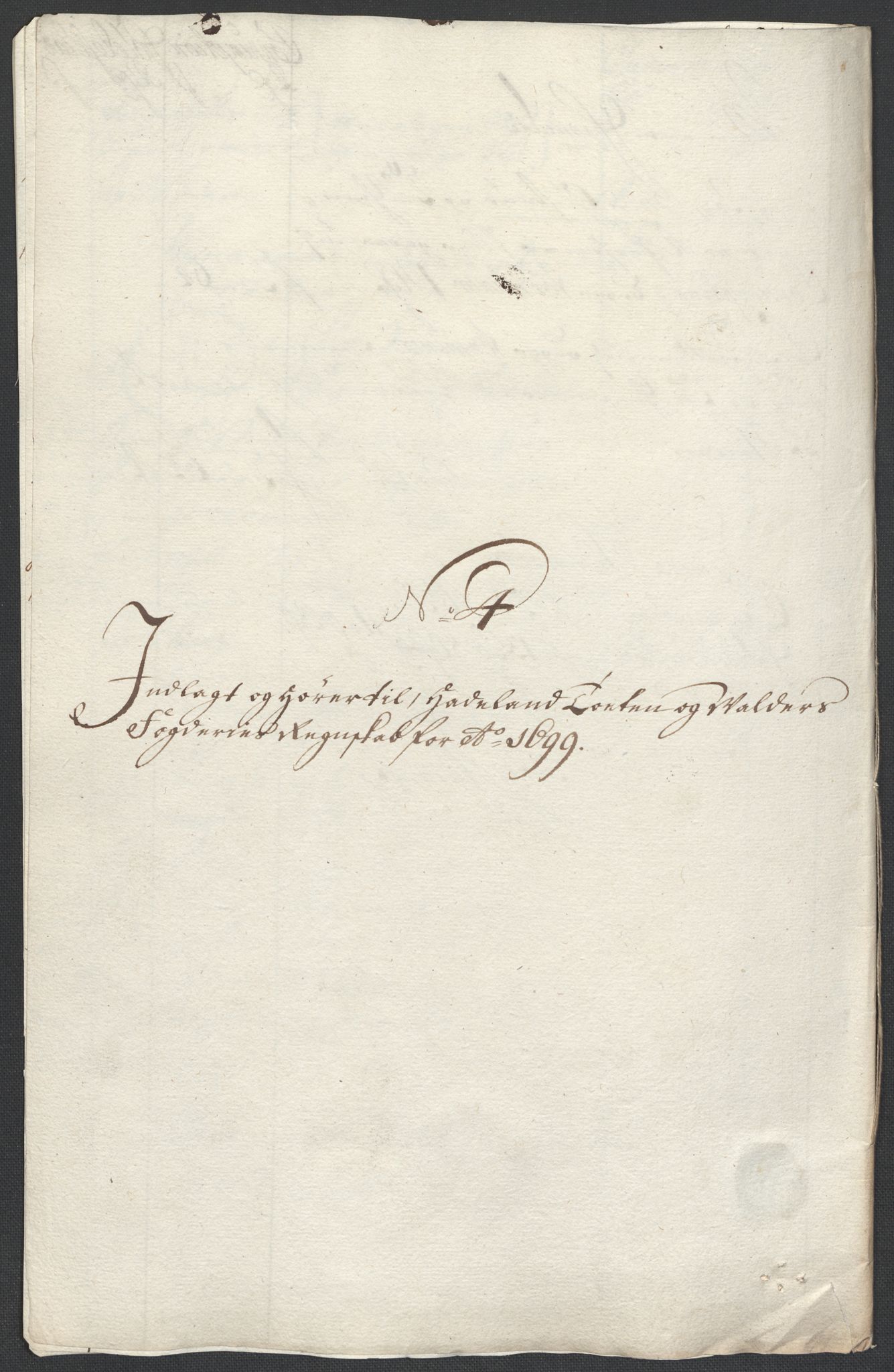 Rentekammeret inntil 1814, Reviderte regnskaper, Fogderegnskap, AV/RA-EA-4092/R18/L1297: Fogderegnskap Hadeland, Toten og Valdres, 1699, p. 330