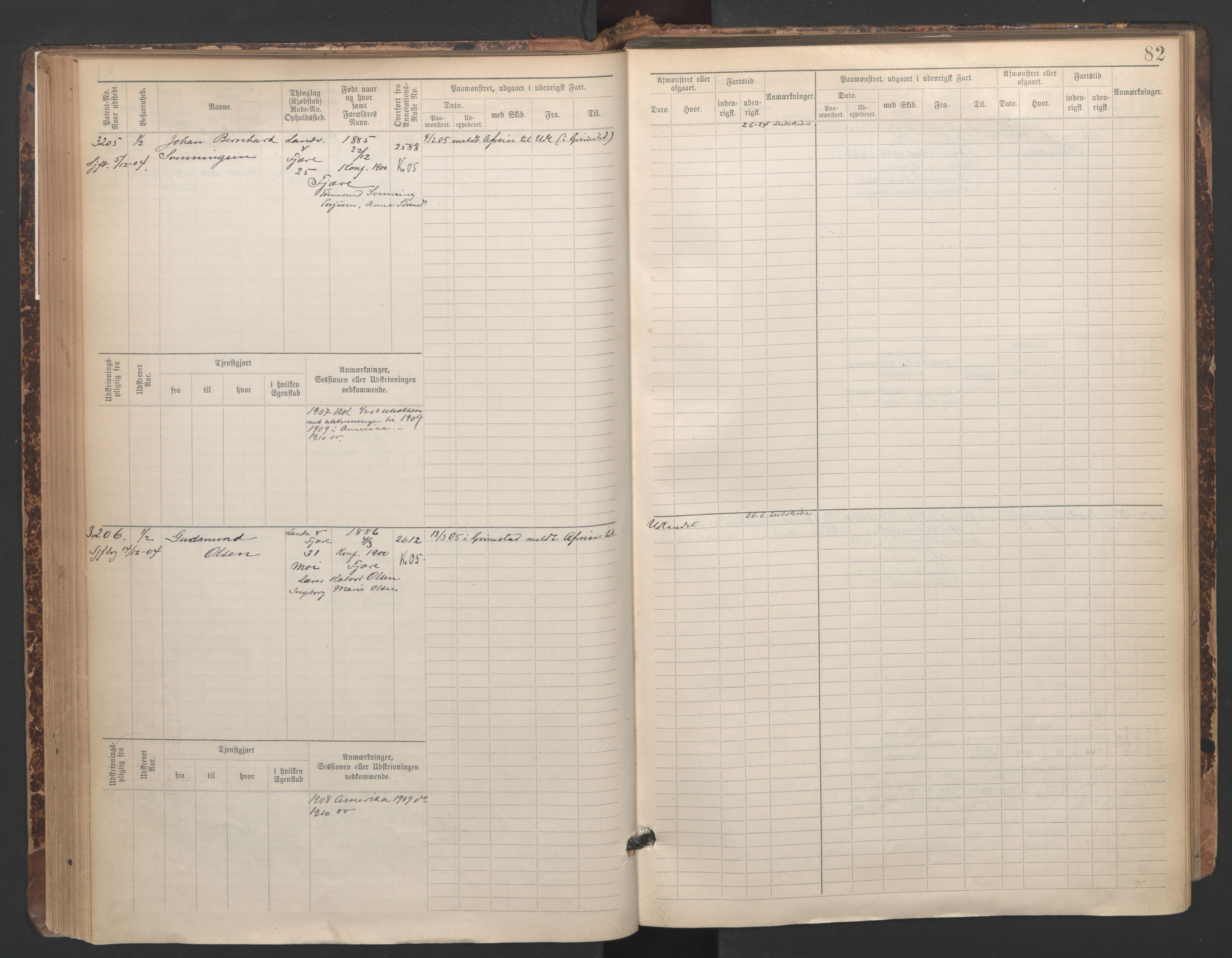 Grimstad mønstringskrets, AV/SAK-2031-0013/F/Fb/L0005: Hovedrulle A nr 3043-3804, F-8, 1900-1948, p. 84