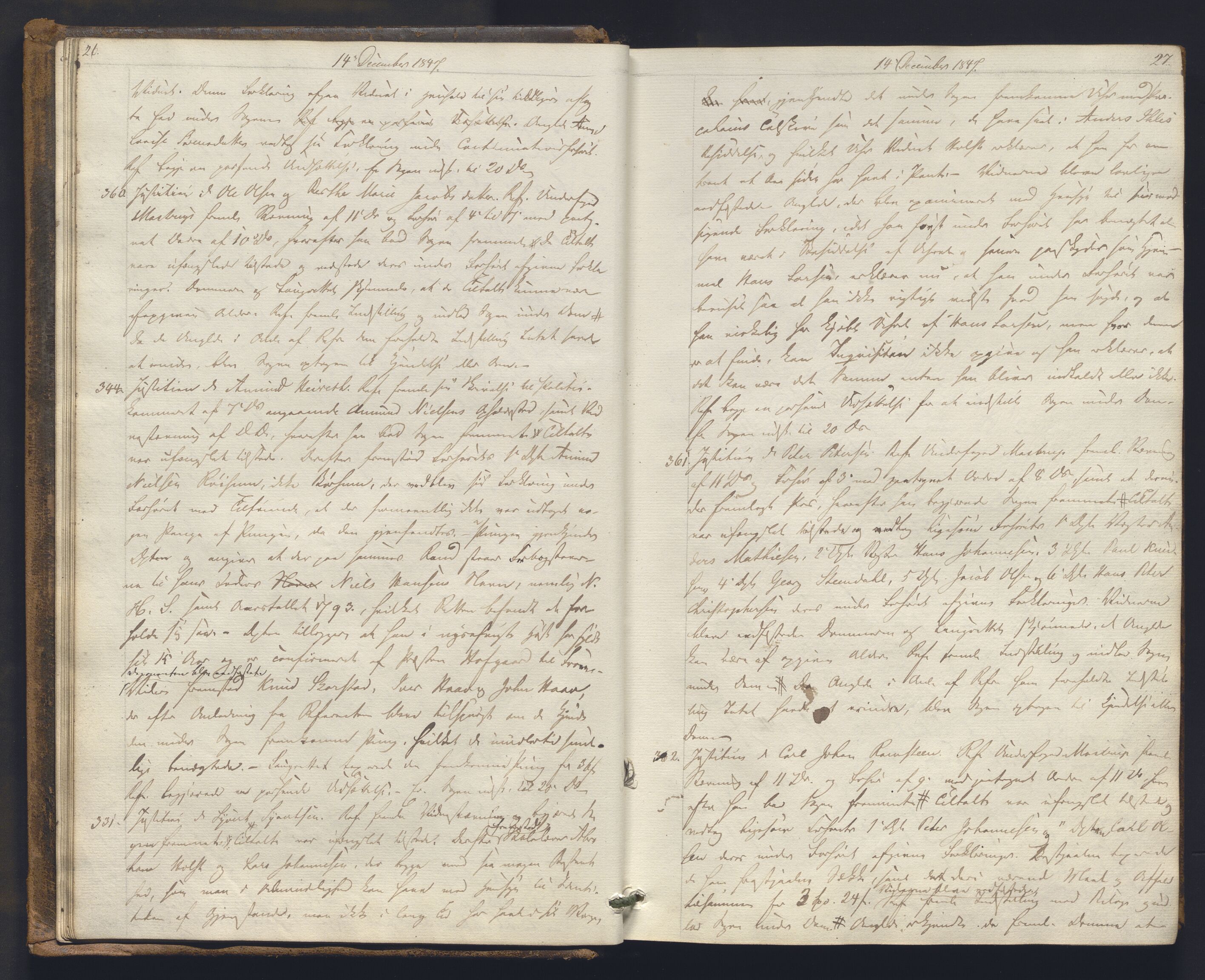Christiania byfogd, AV/SAO-A-11543/F/Fc/L0014: Ekstrarettsprotokoll, 1847-1853, p. 26-27