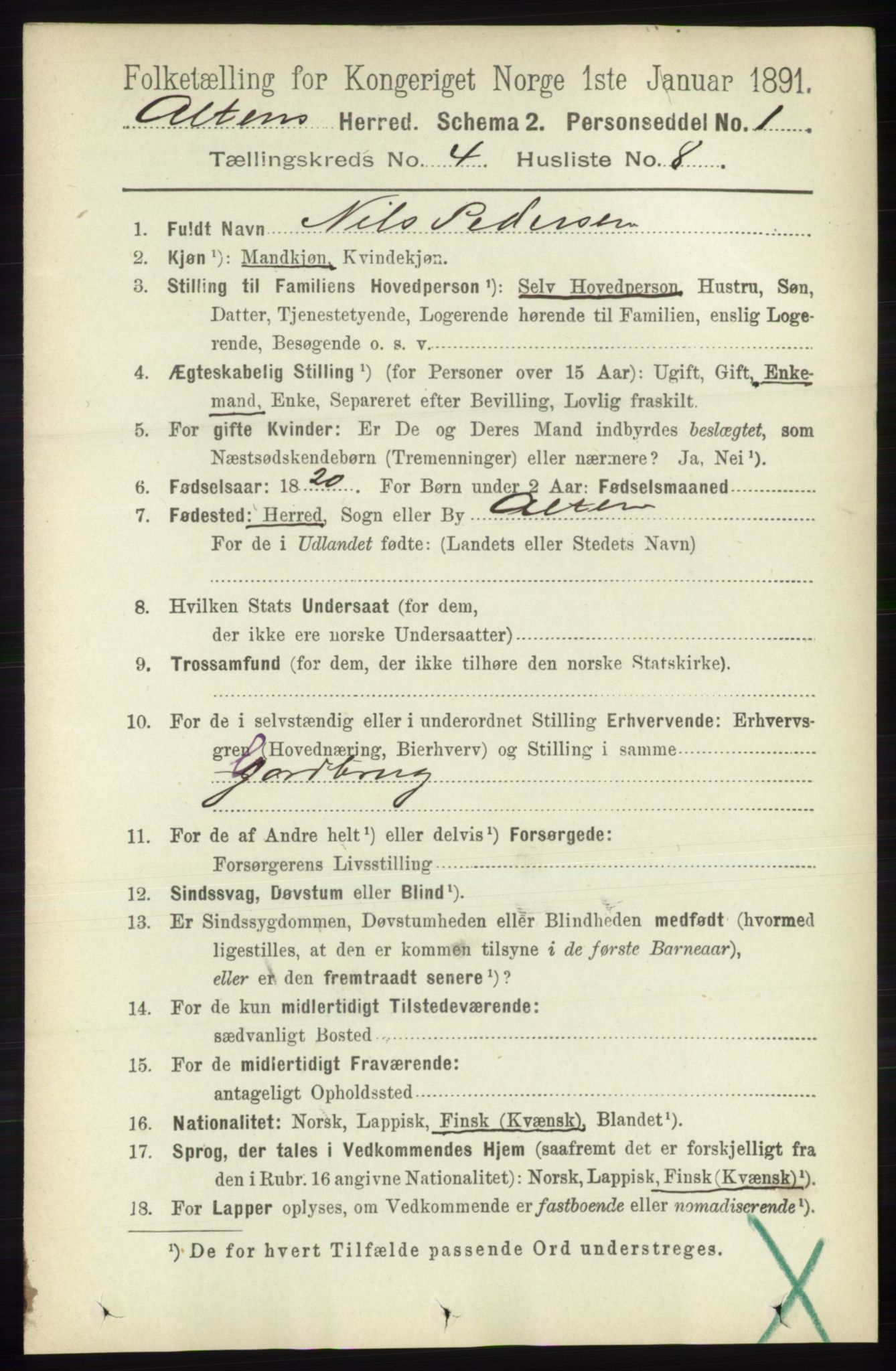 RA, 1891 census for 2012 Alta, 1891, p. 1394