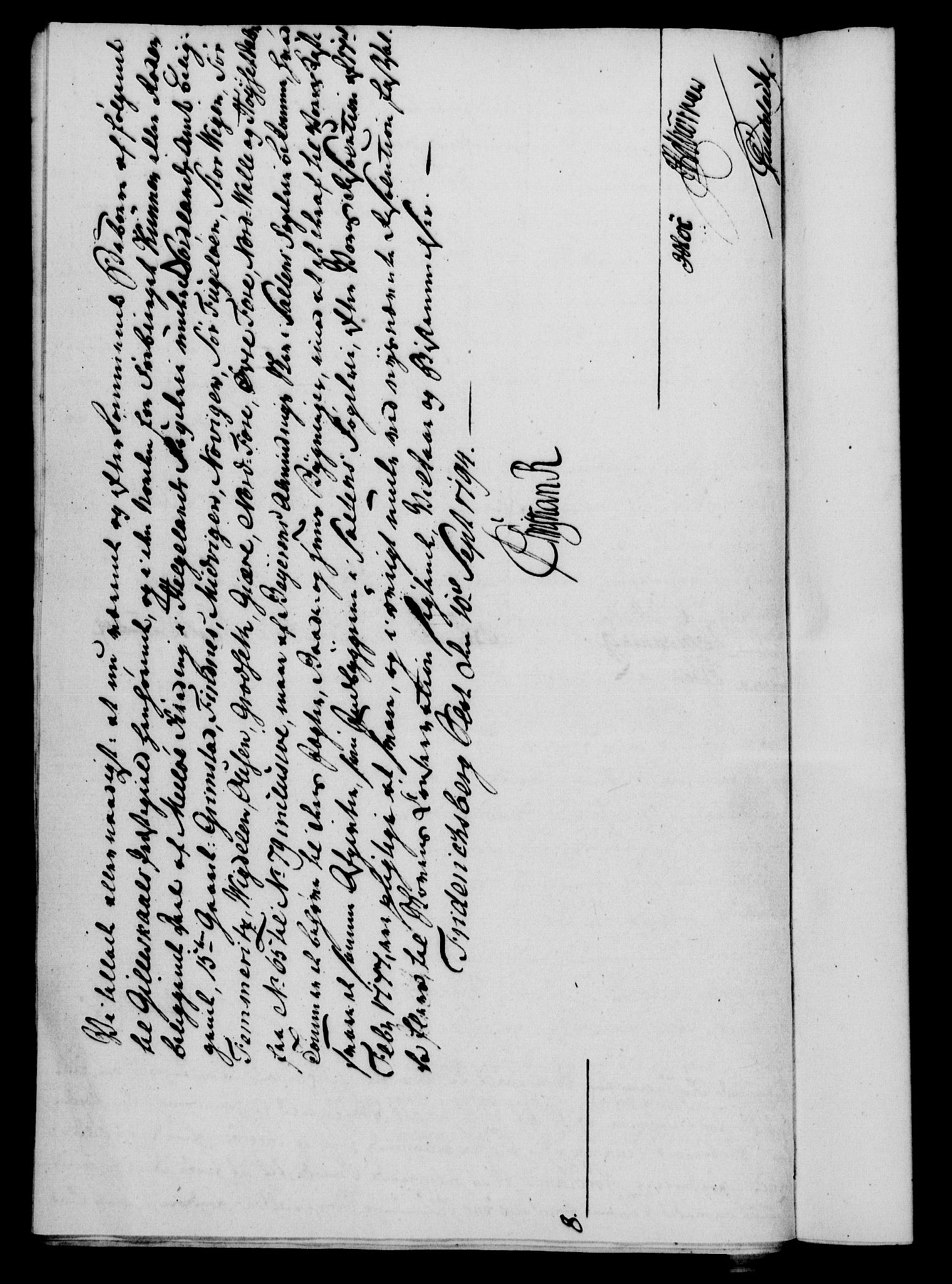 Rentekammeret, Kammerkanselliet, RA/EA-3111/G/Gf/Gfa/L0076: Norsk relasjons- og resolusjonsprotokoll (merket RK 52.76), 1794, p. 354