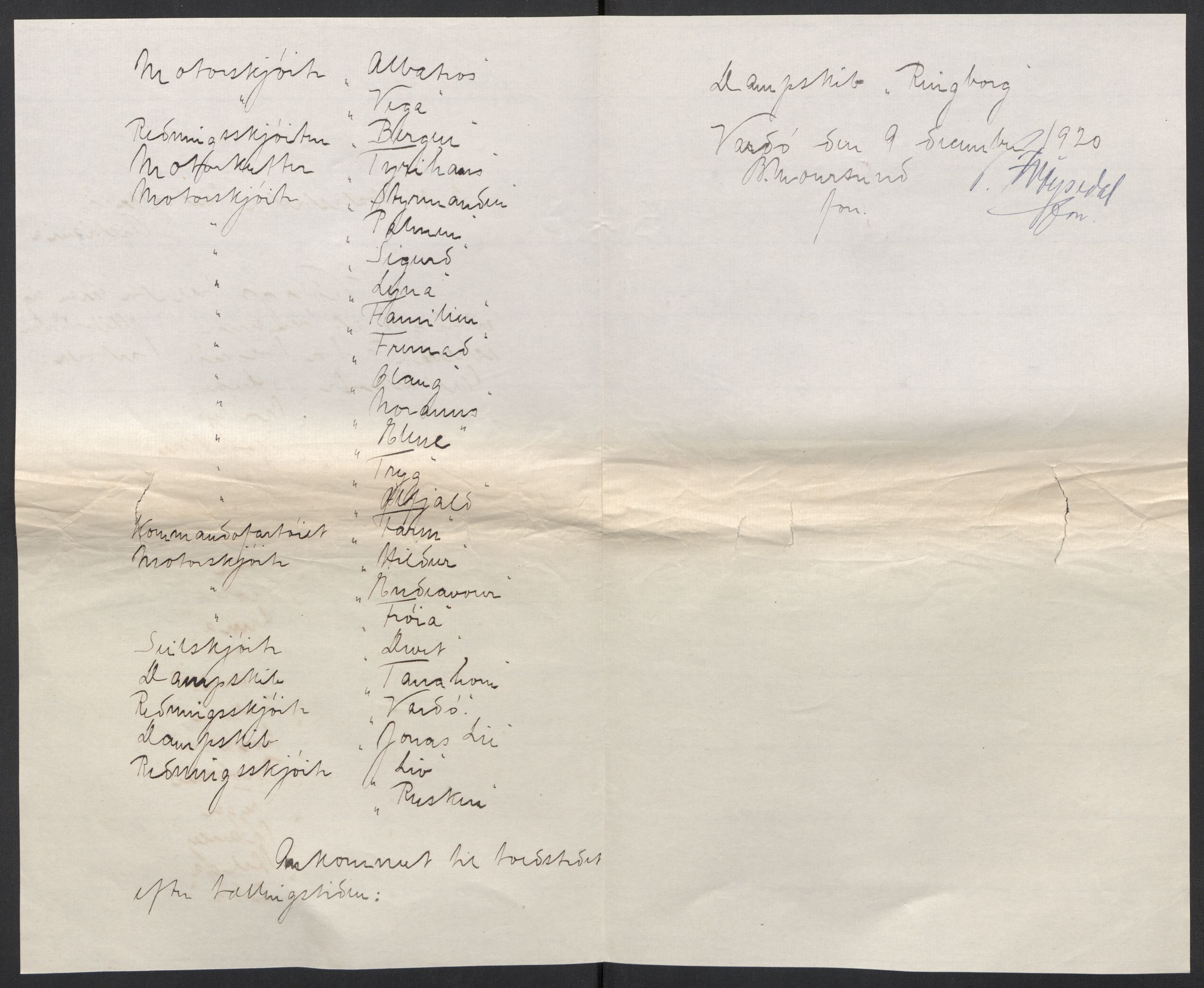 SATØ, 1920 census for Vardø, 1920, p. 8661