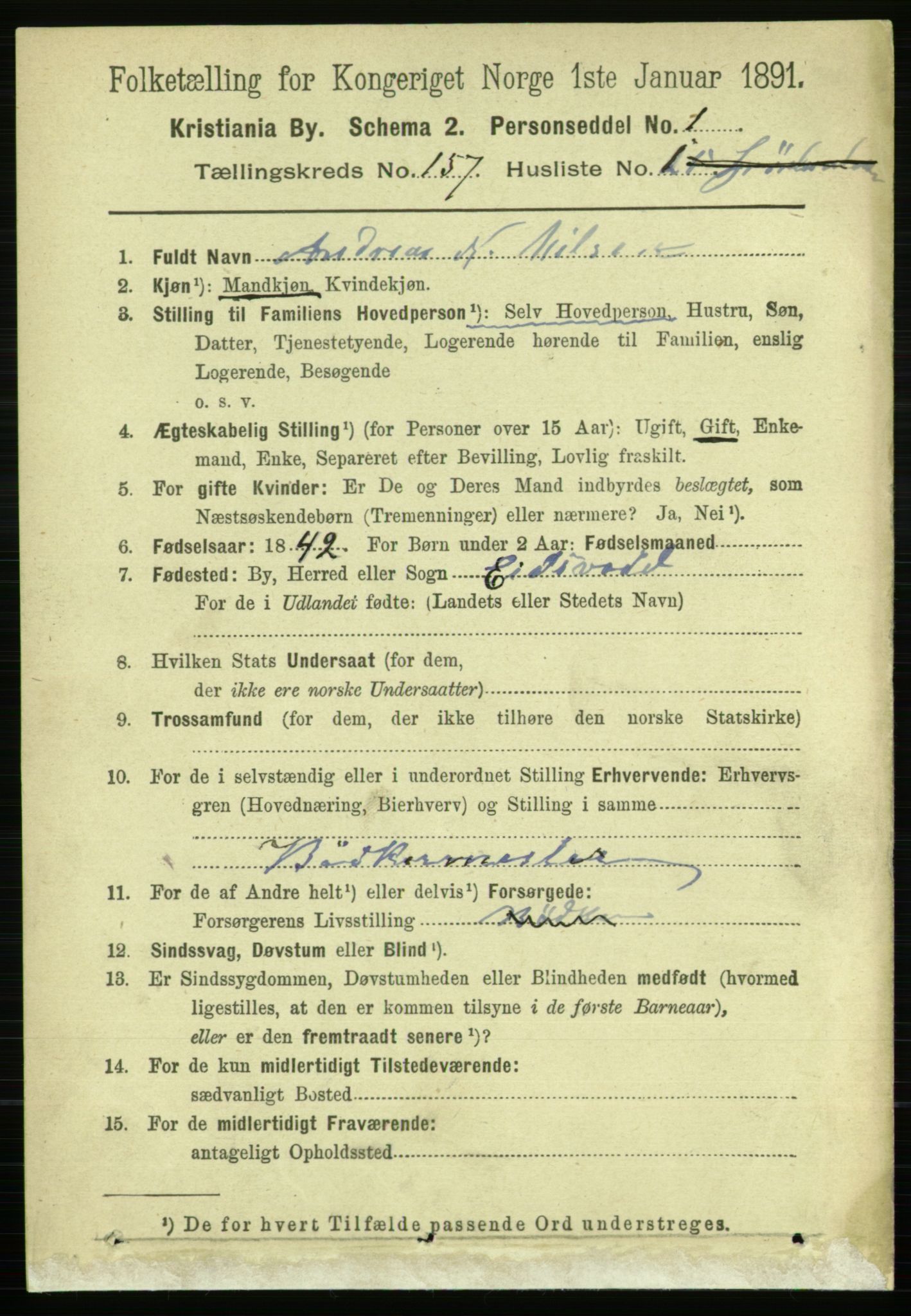 RA, 1891 census for 0301 Kristiania, 1891, p. 89221