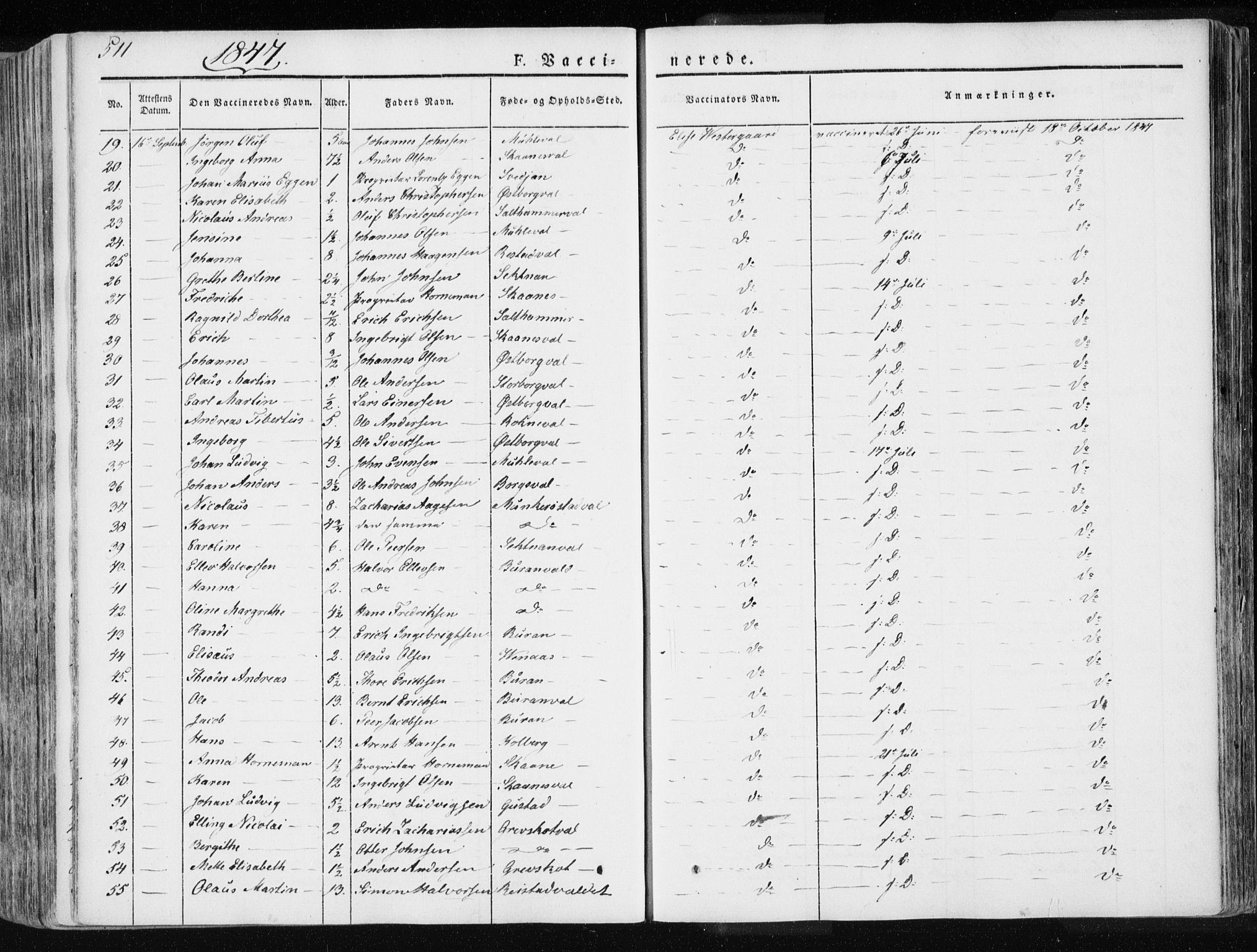Ministerialprotokoller, klokkerbøker og fødselsregistre - Nord-Trøndelag, SAT/A-1458/717/L0154: Parish register (official) no. 717A06 /1, 1836-1849, p. 511
