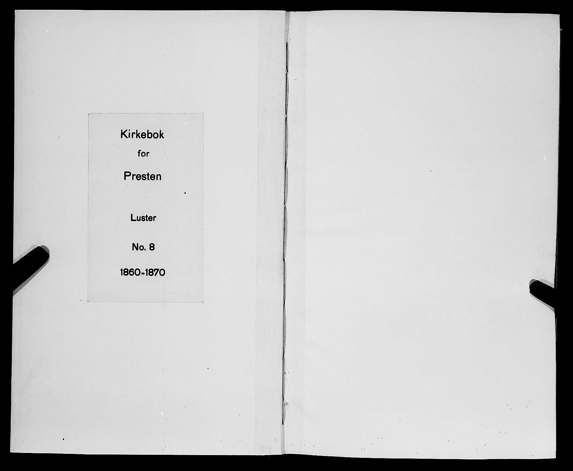 Luster sokneprestembete, SAB/A-81101/H/Haa/Haaa/L0008: Parish register (official) no. A 8, 1860-1870