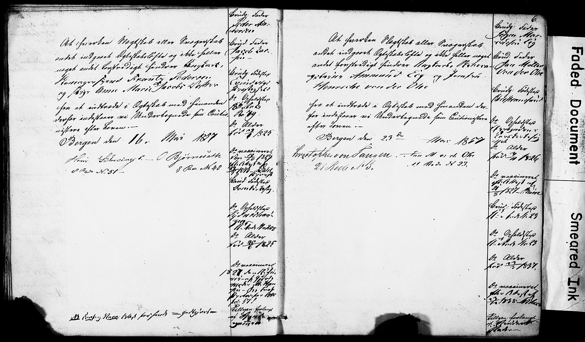 Domkirken sokneprestembete, AV/SAB-A-74801: Best man's statements no. II.5.5, 1857-1863, p. 6