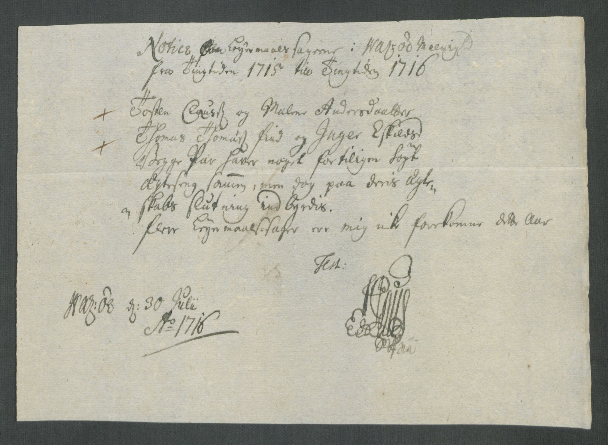 Rentekammeret inntil 1814, Reviderte regnskaper, Fogderegnskap, AV/RA-EA-4092/R69/L4857: Fogderegnskap Finnmark/Vardøhus, 1716-1718, p. 183