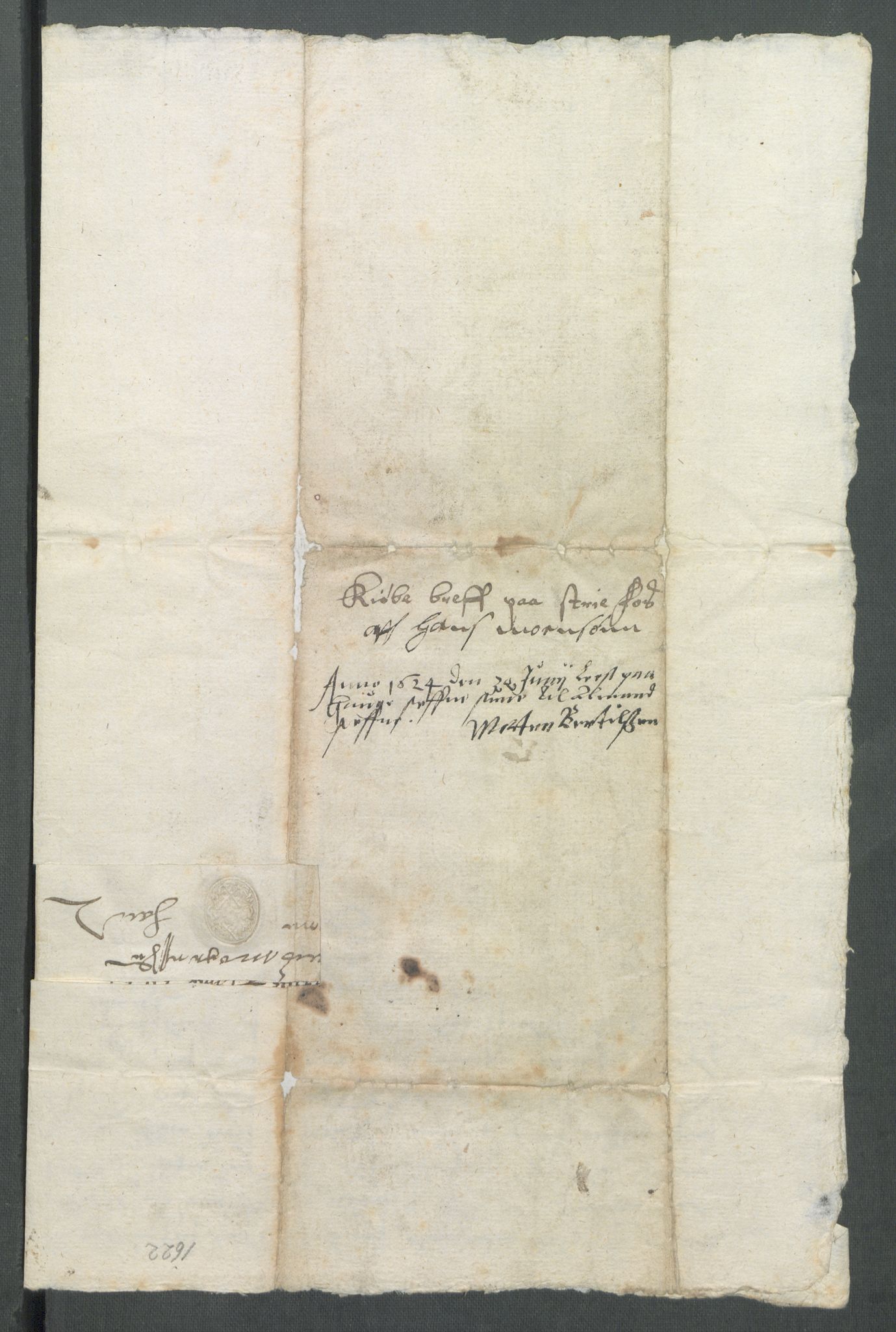 Riksarkivets diplomsamling, AV/RA-EA-5965/F02/L0130: Dokumenter, 1622, p. 45