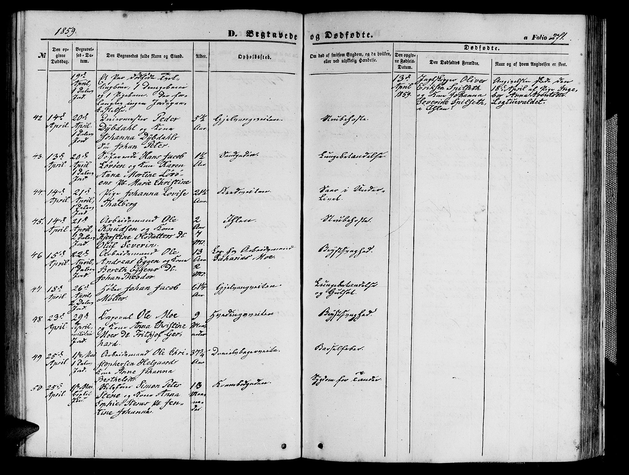 Ministerialprotokoller, klokkerbøker og fødselsregistre - Sør-Trøndelag, AV/SAT-A-1456/602/L0139: Parish register (copy) no. 602C07, 1859-1864, p. 271